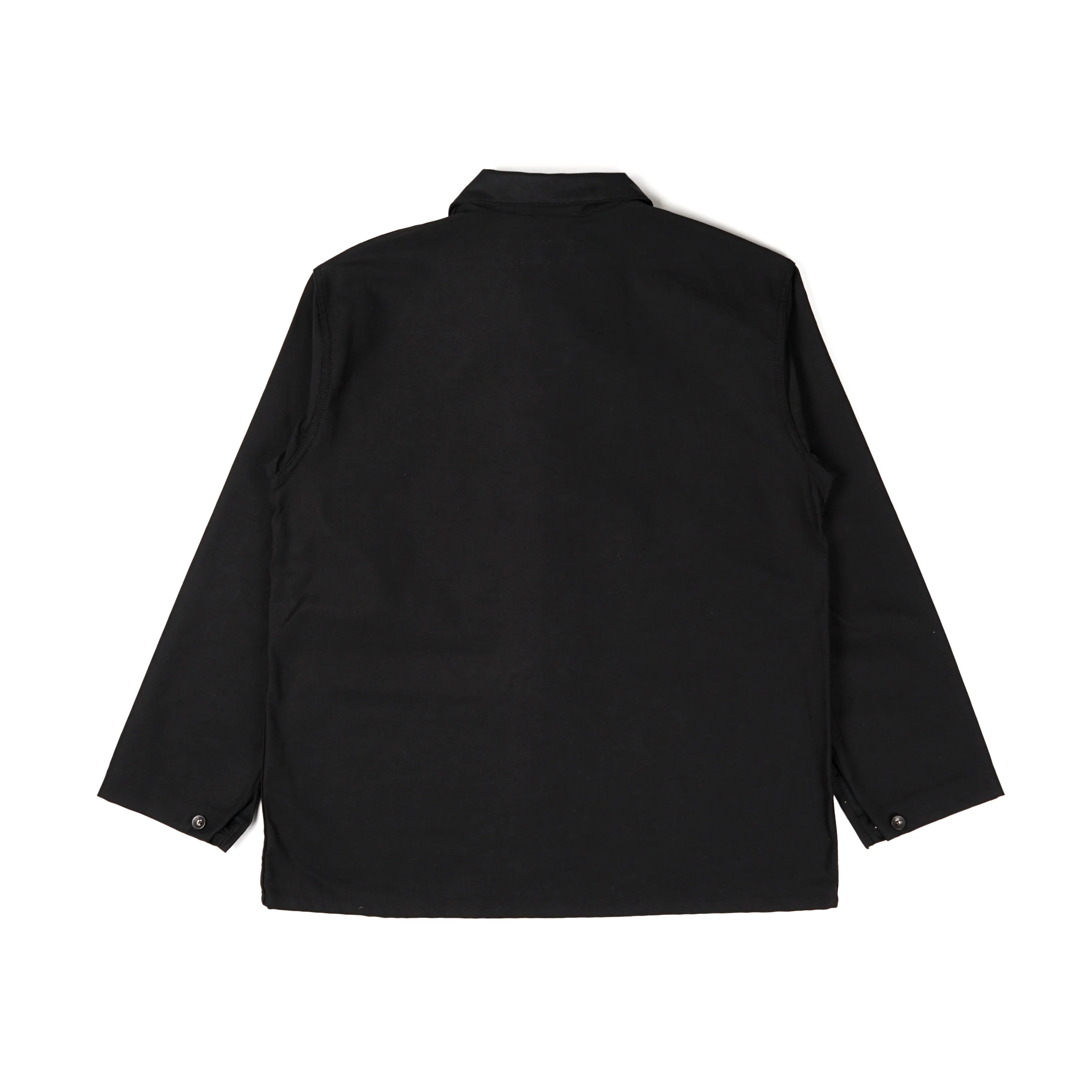 Utility Jacket - Black Cotton Reverse Sateen - Image 2