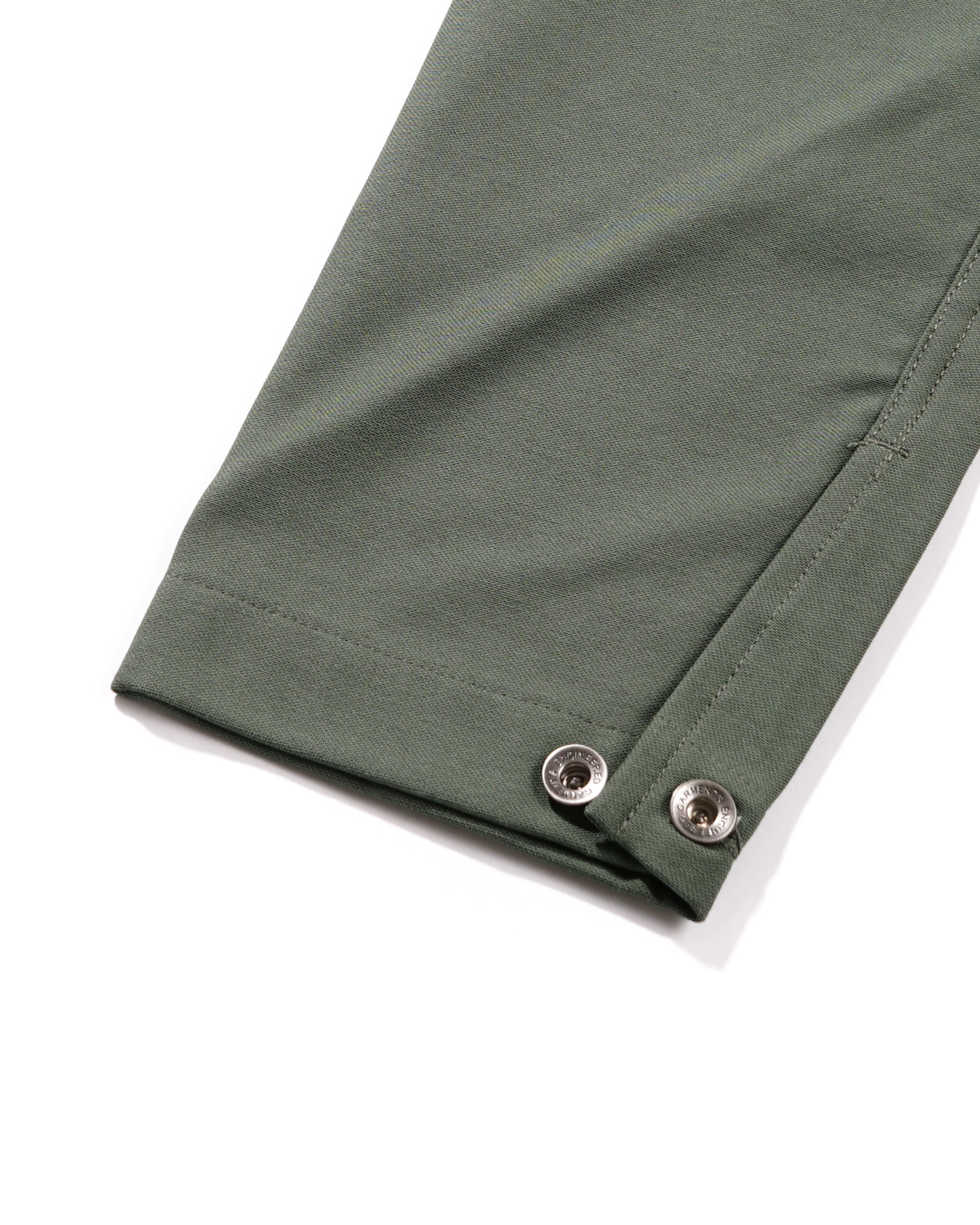 Utility Jacket - Olive Cotton Reverse Sateen - Image 4