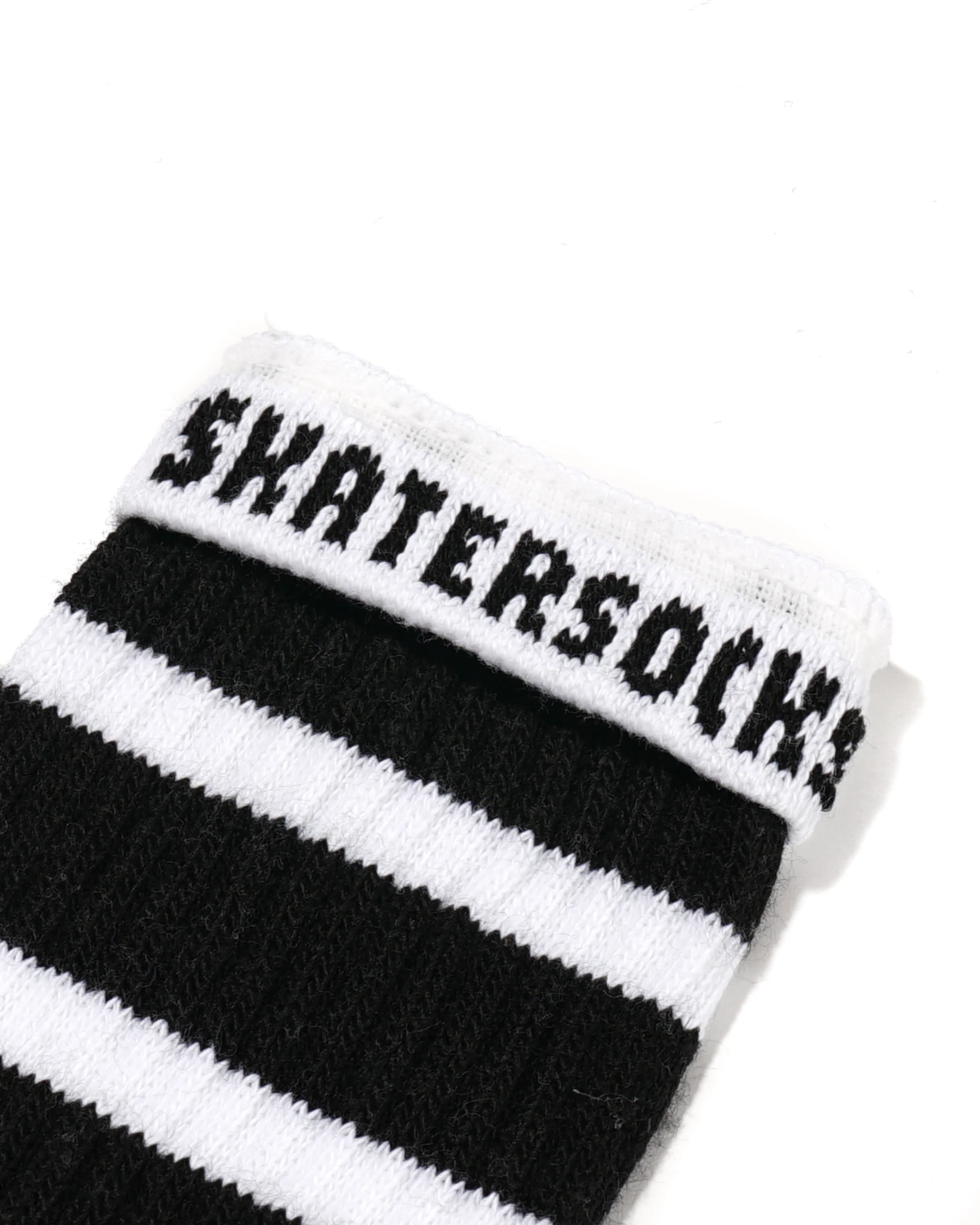 19 Inch Mid-calf Tube - White w/Black Stripe - Image 2