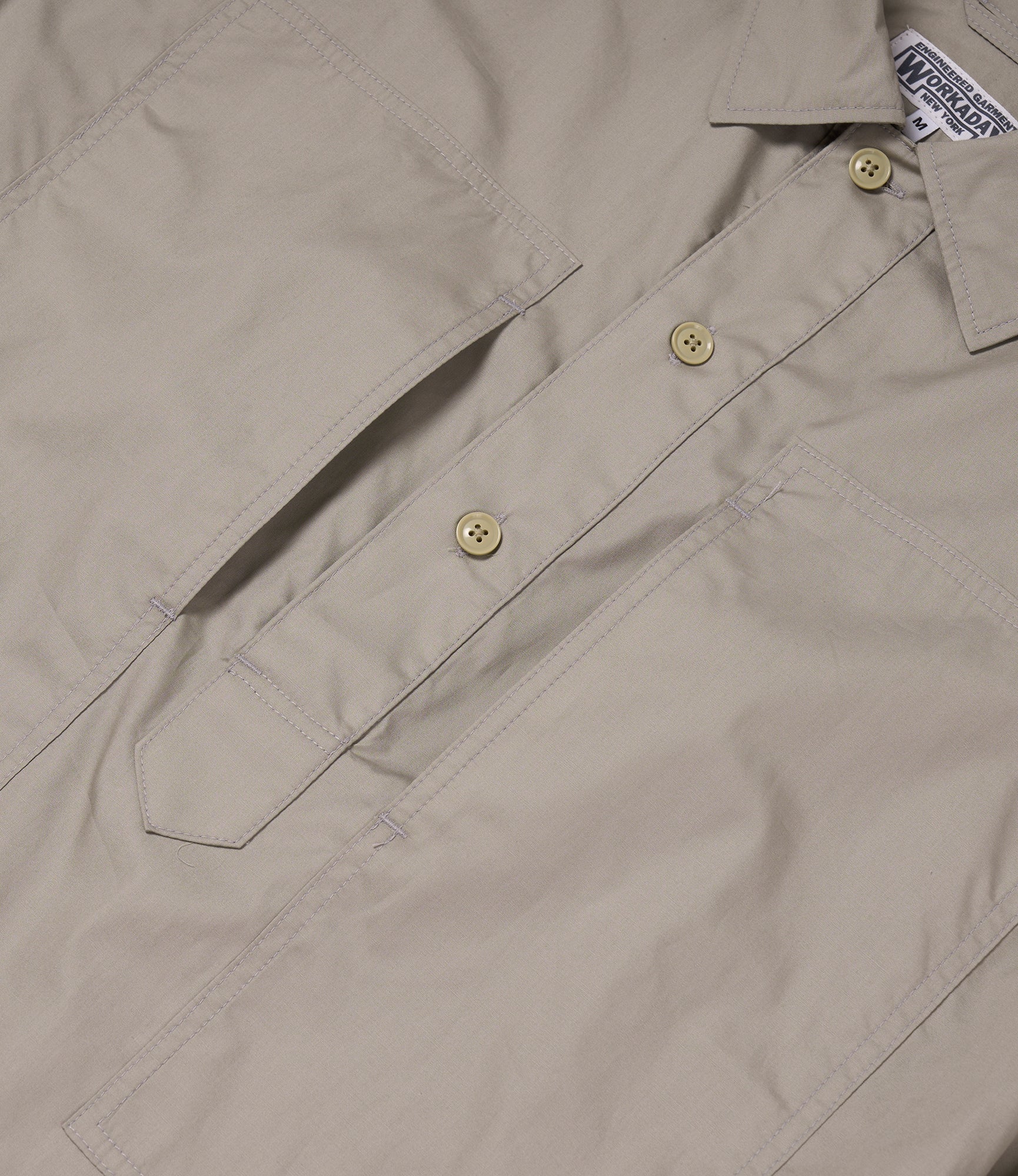 Army Pop Over Shirt - Lt.Grey Superfine Poplin - Image 3