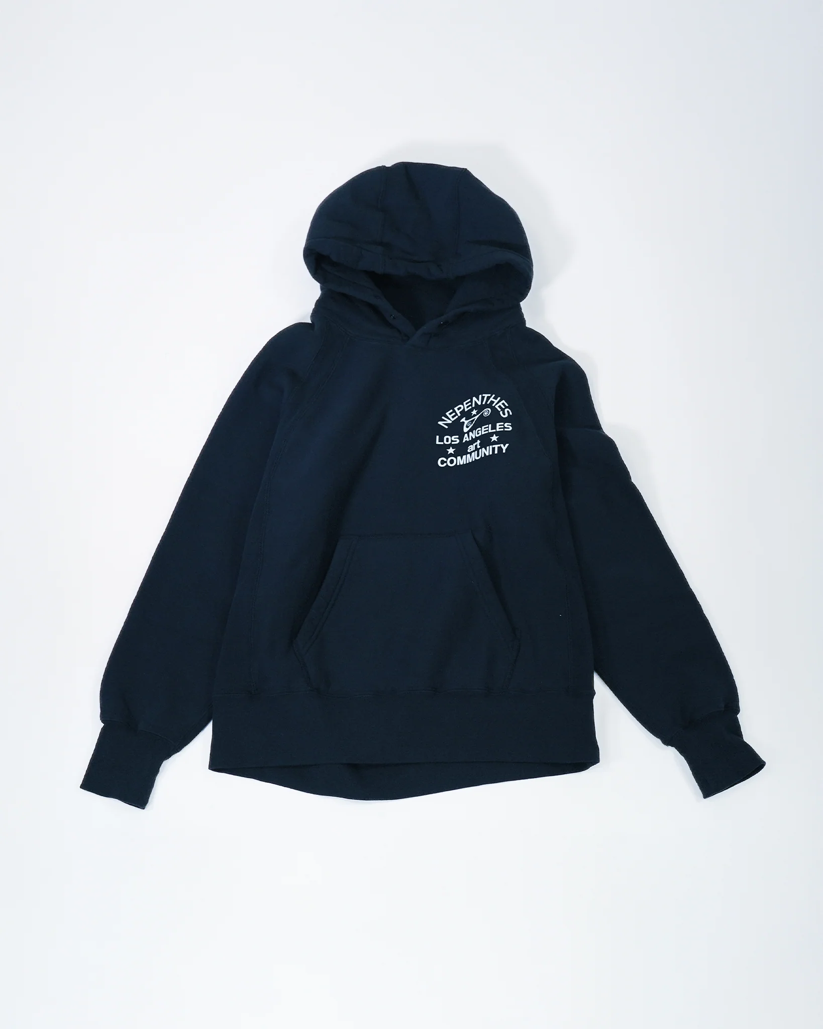 Nepenthes Los Angeles x Art Community - Raglan Hoodie - Navy
