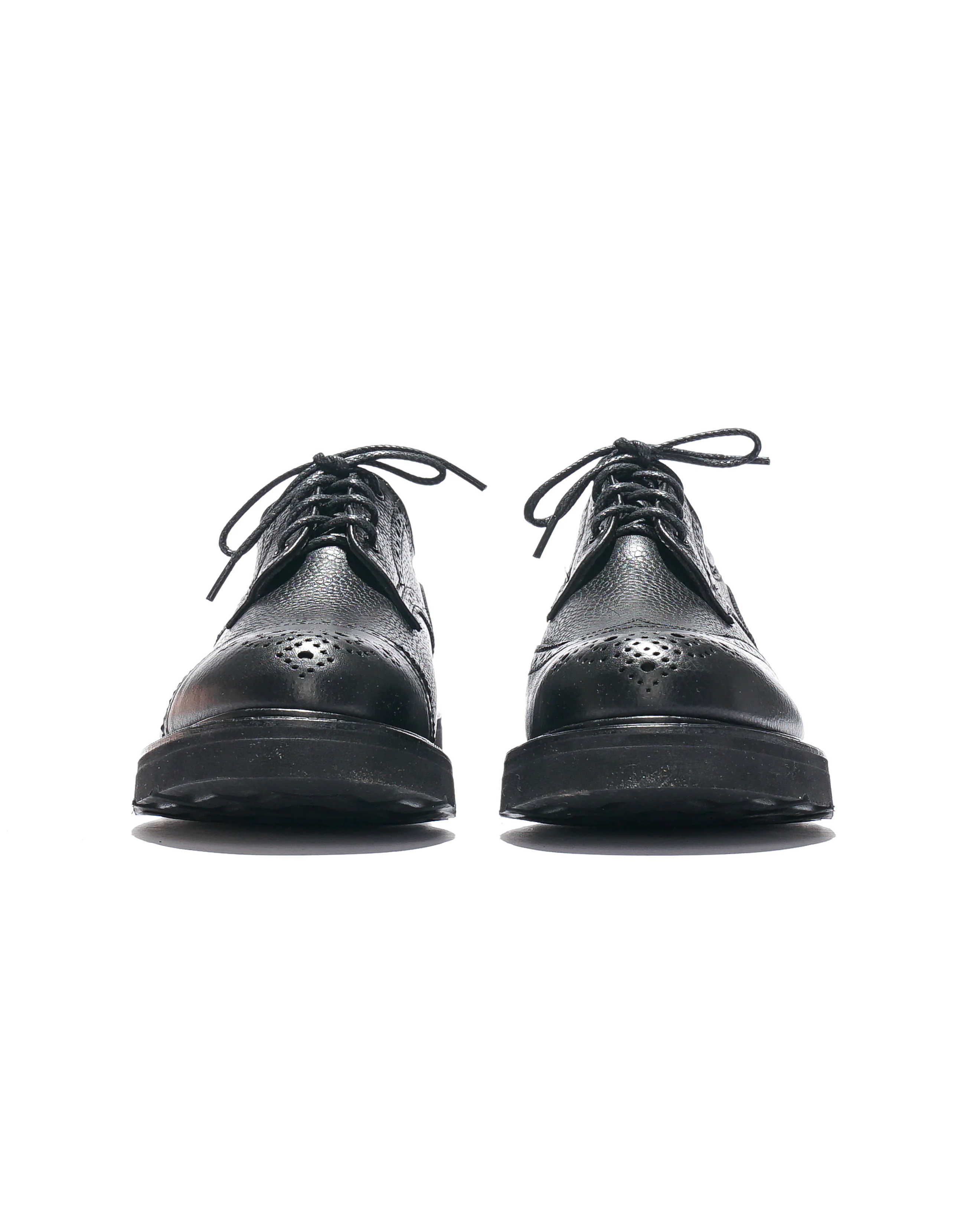 Engineered Garments x Tricker's Asymmetric Gibson - Black Scotch Grain Morflex - Image 6