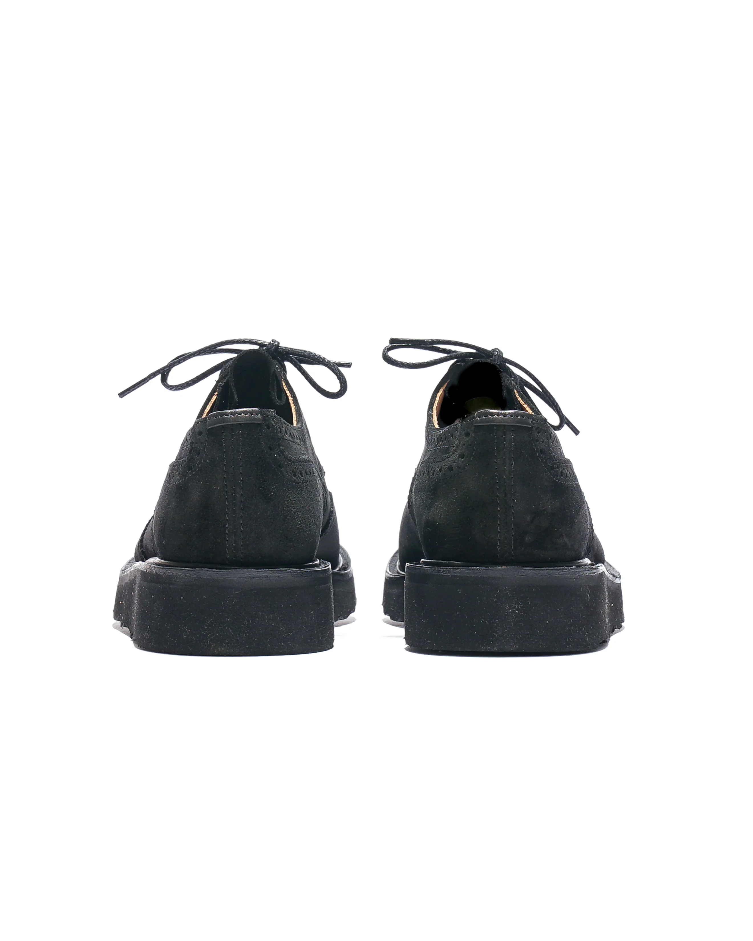 Engineered Garments x Tricker's Asymmetric Gibson - Black Suede Morflex - Image 7