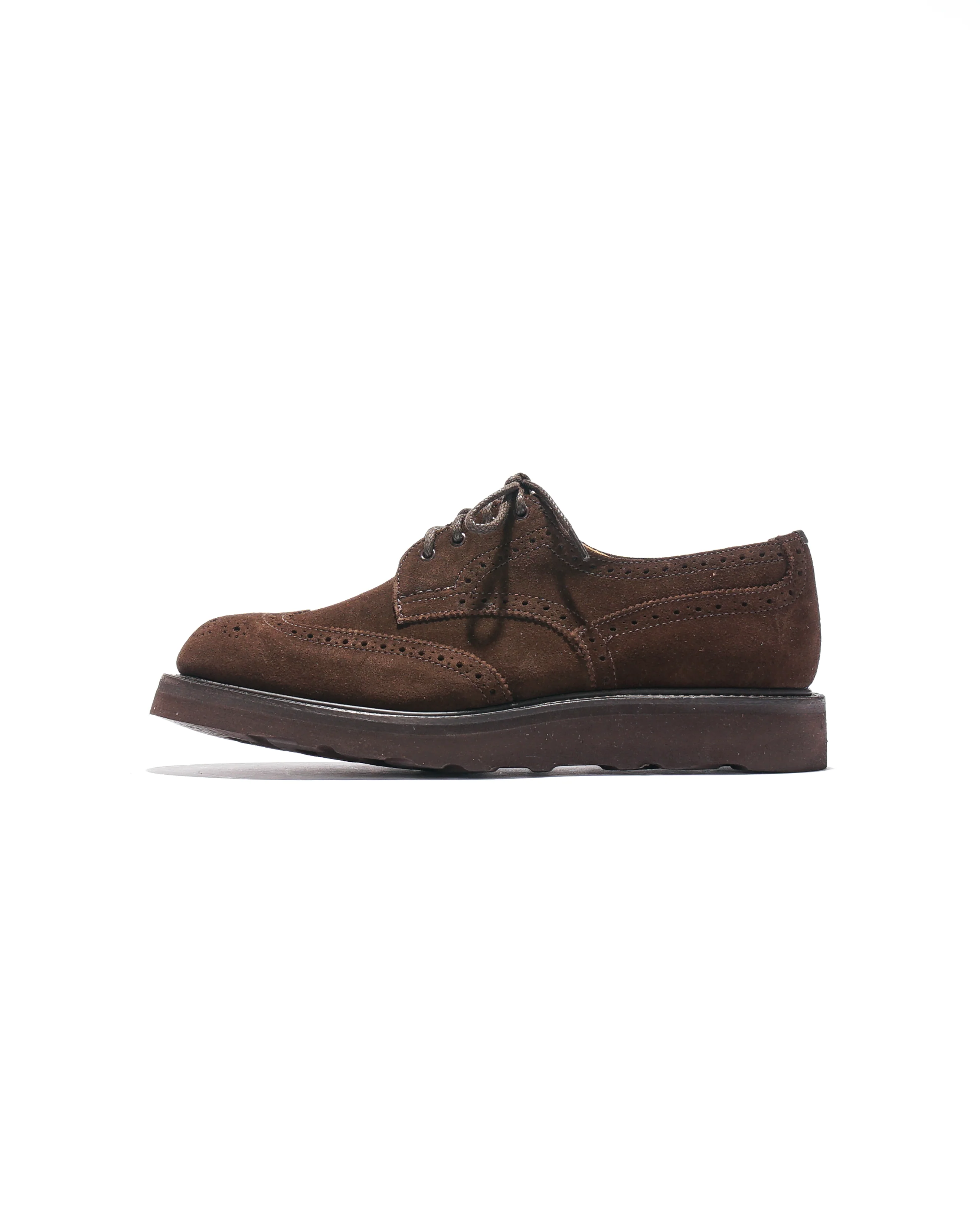 Engineered Garments x Tricker's Asymmetric Gibson - Brown Suede Morflex - Image 5