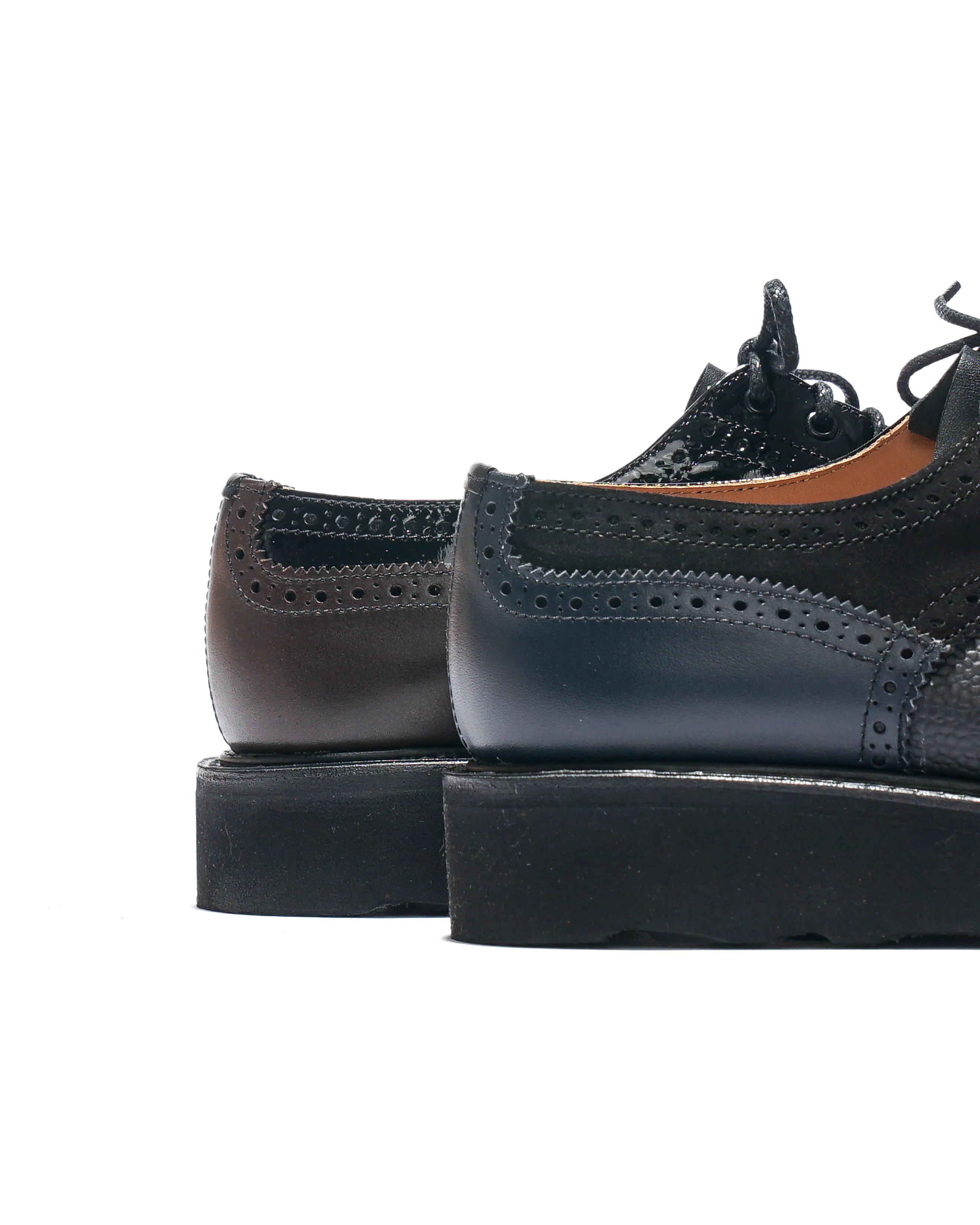 Bourton Brogue  - Black Multi Tone Morflex - Image 3
