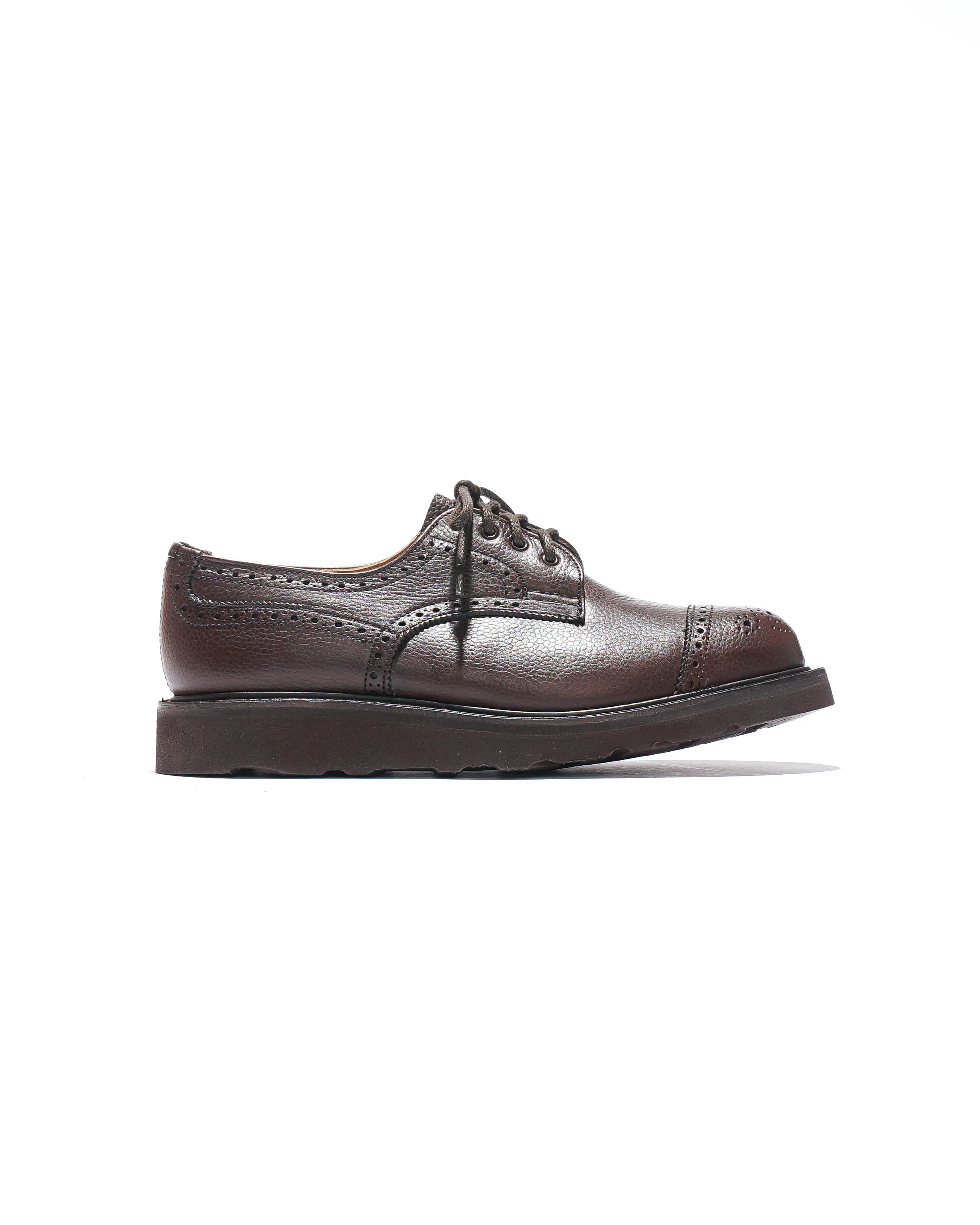 Engineered Garments x Tricker's Asymmetric Gibson - Brown Scotch Grain Morflex - Image 4
