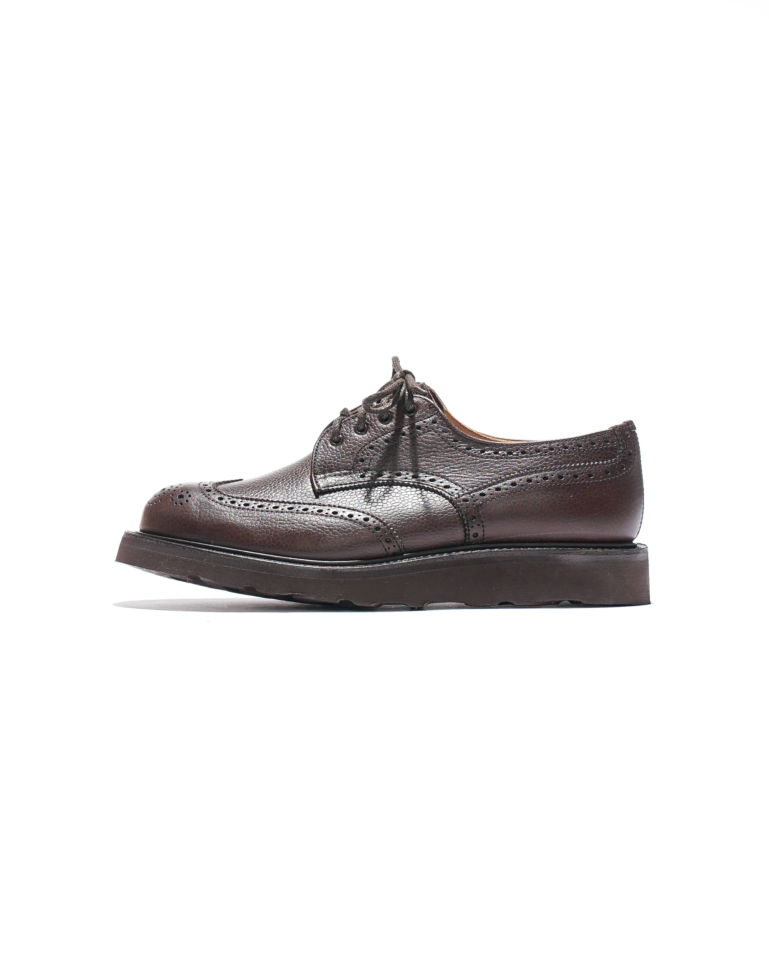 Engineered Garments x Tricker's Asymmetric Gibson - Brown Scotch Grain Morflex - Image 5