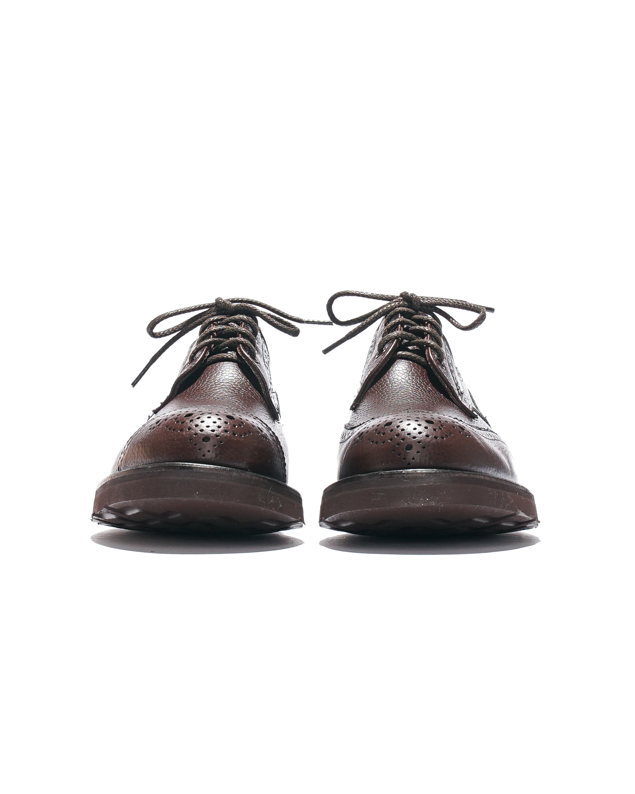 Engineered Garments x Tricker's Asymmetric Gibson - Brown Scotch Grain Morflex - Image 6