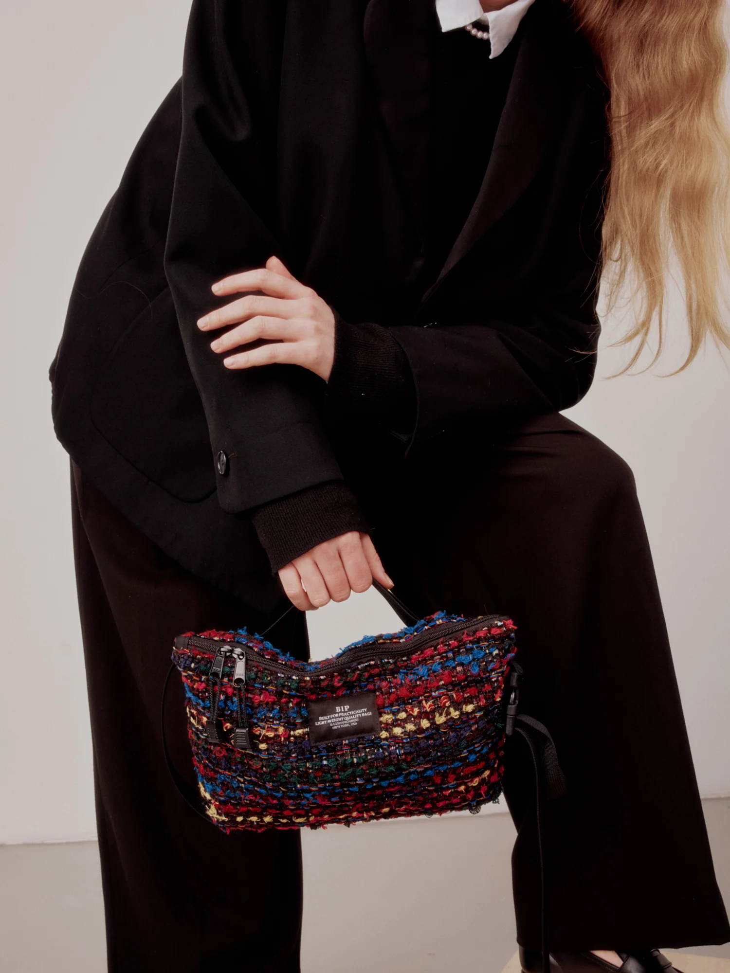 Fannypack Crossbody - Multi Tweed - Image 6