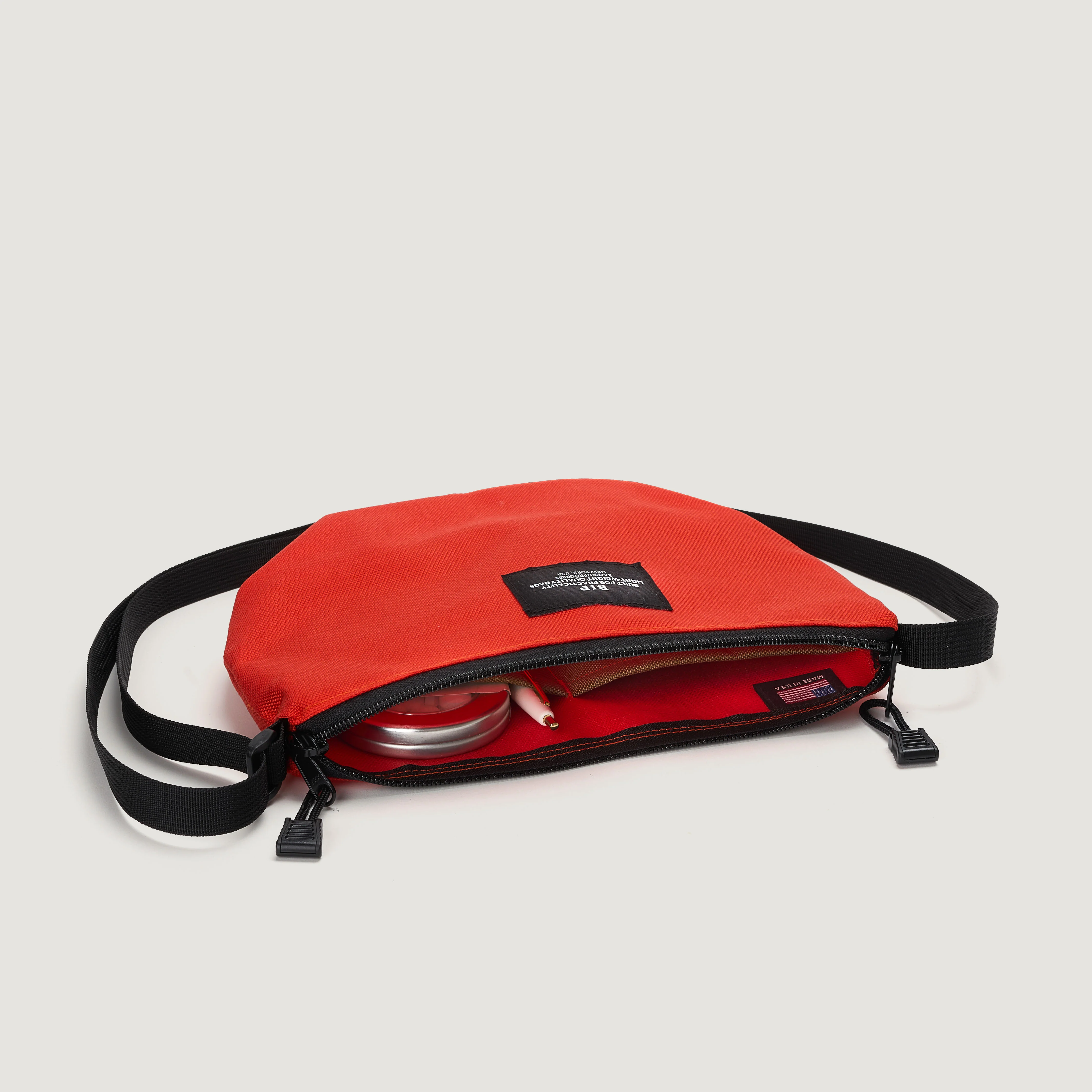 Micro Tote - Canvas Nylon - Reddish Orange - Image 3