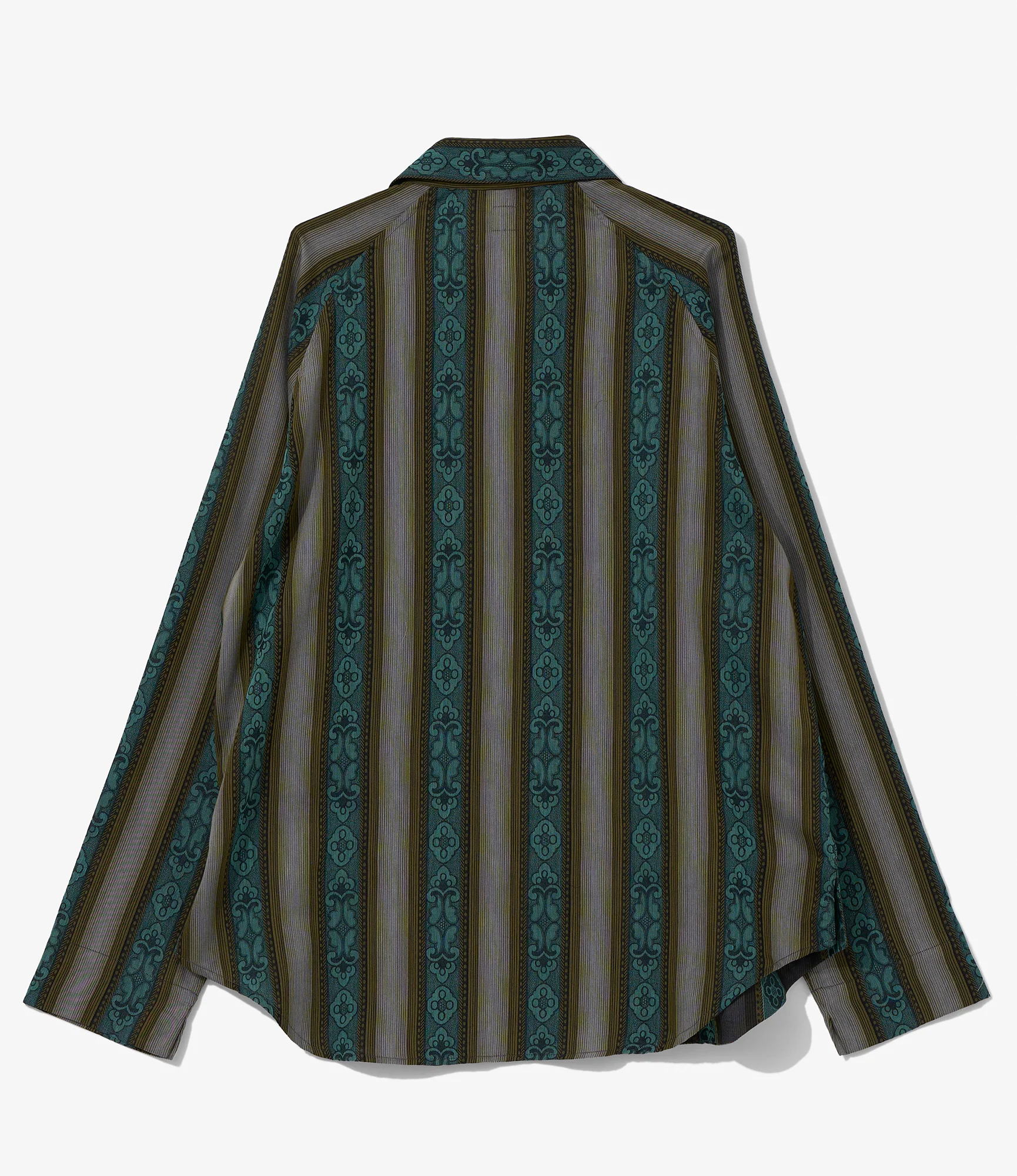 Camicie Capalbio - Olive - Fleur Stripe Jacquard - Image 2