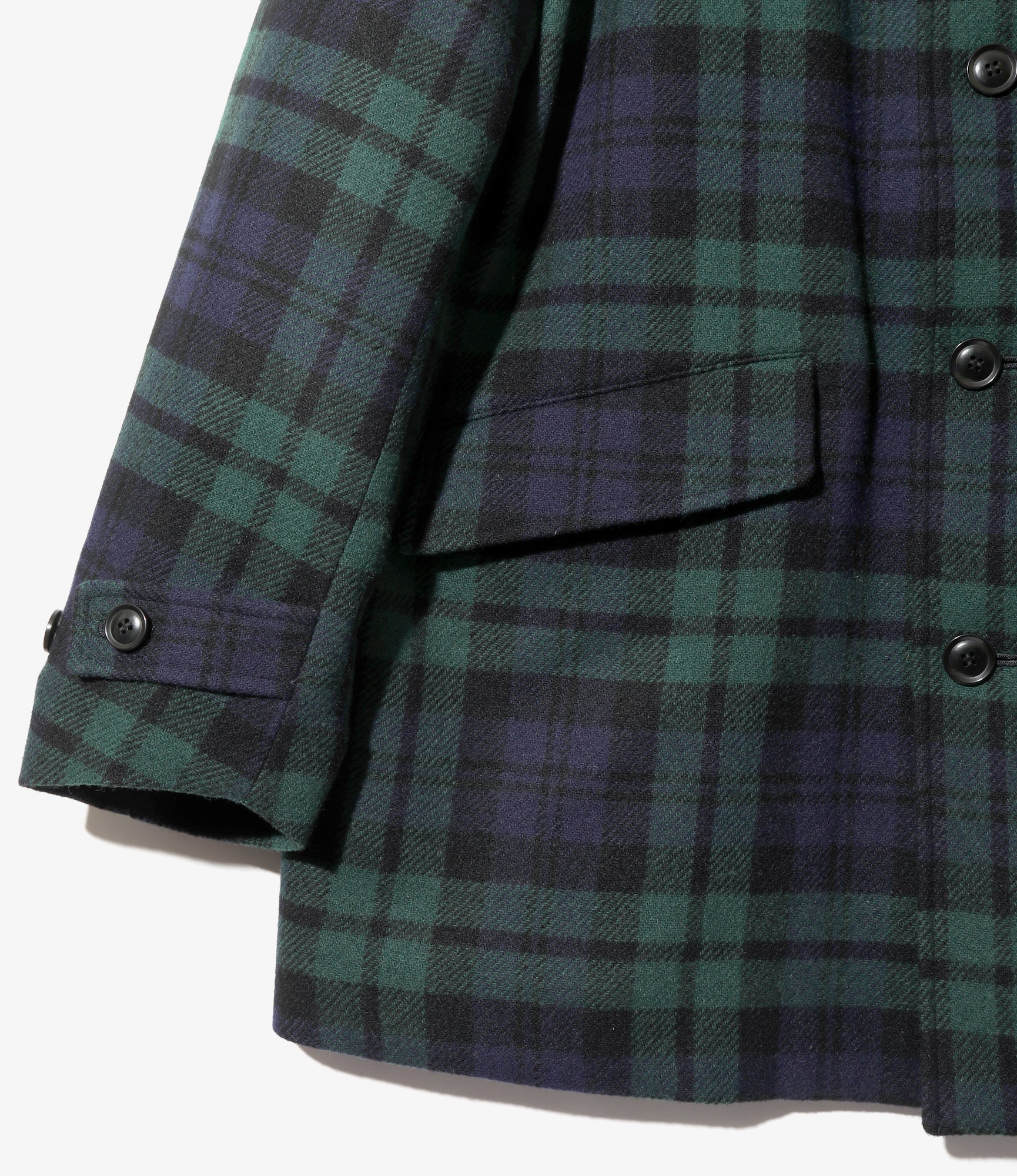 Car Coat - Blackwatch - Wool Tartan Plaid - Image 3