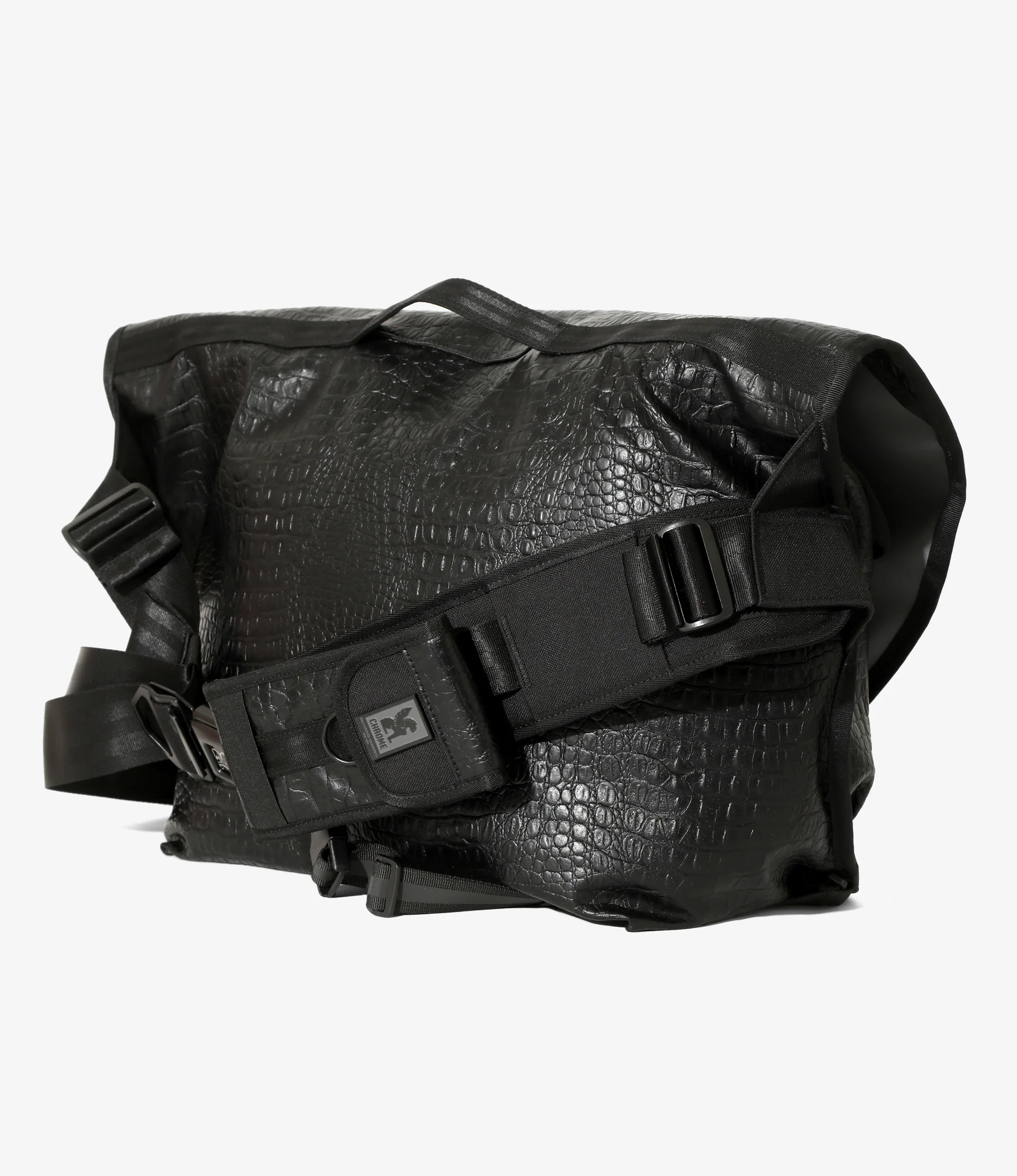 Chrome x Engineered Garments - Citizen 24L Messenger Bag - Black Stamped Croc - Image 3