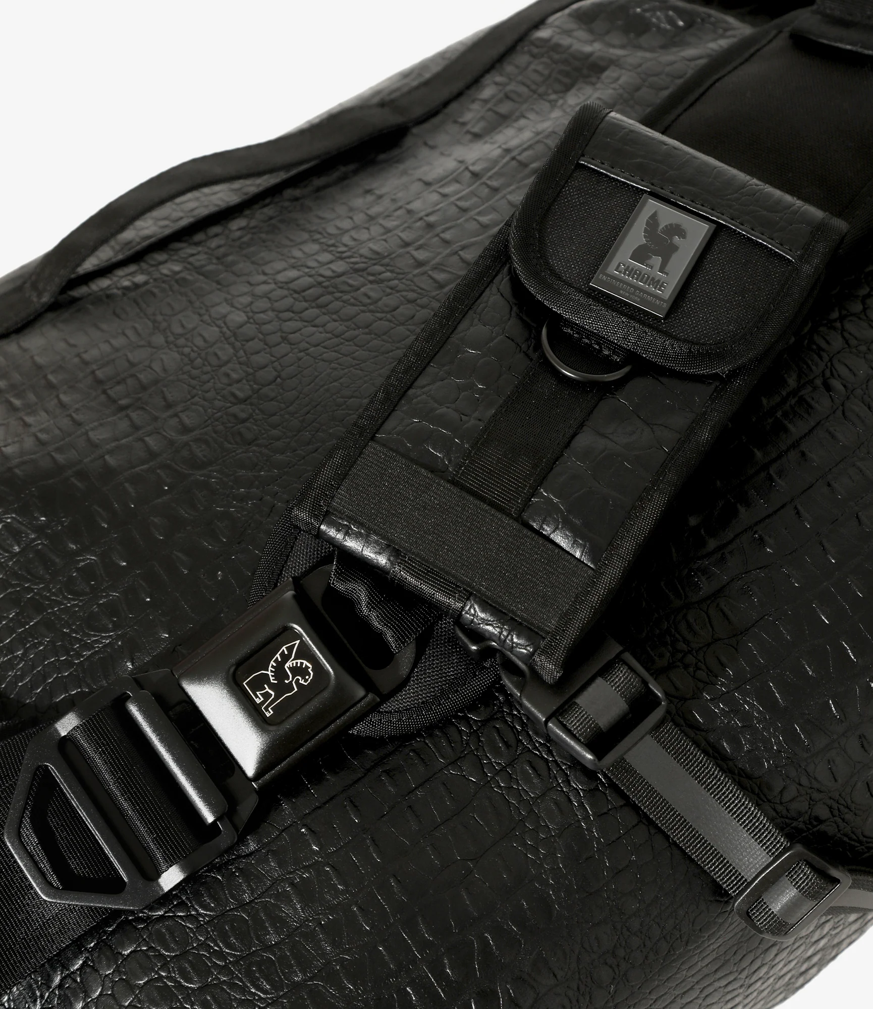 Chrome x Engineered Garments - Citizen 24L Messenger Bag - Black Stamped Croc - Image 4
