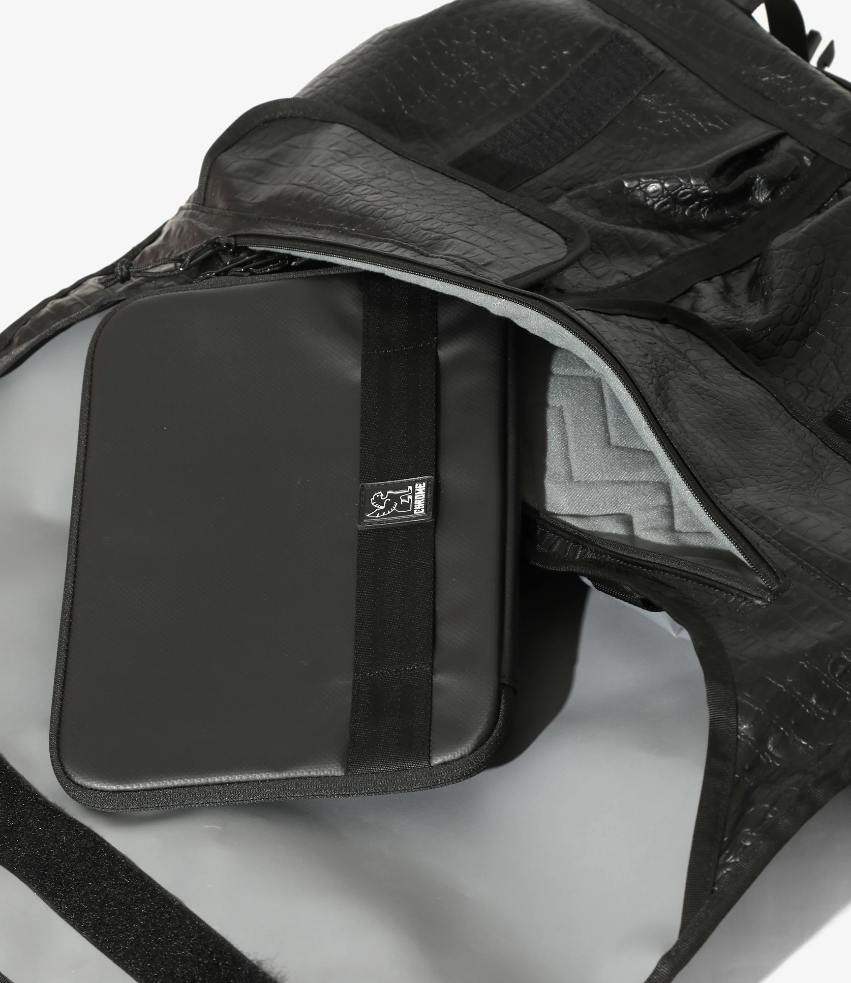 Chrome x Engineered Garments - Citizen 24L Messenger Bag - Black Stamped Croc - Image 8
