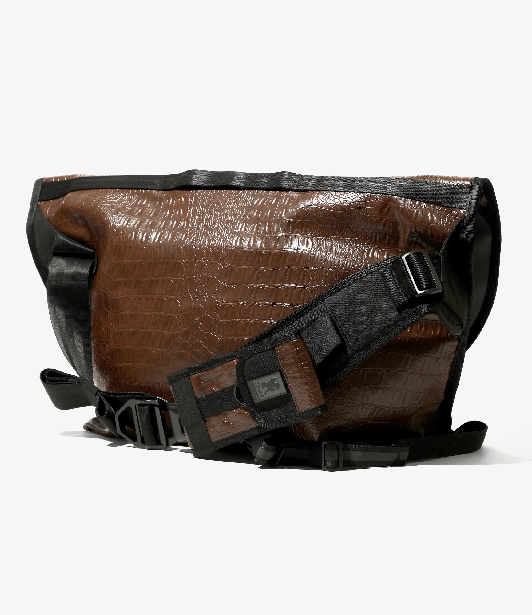 Chrome x Engineered Garments - Citizen 24L Messenger Bag - Brown Stamped Croc - Image 3