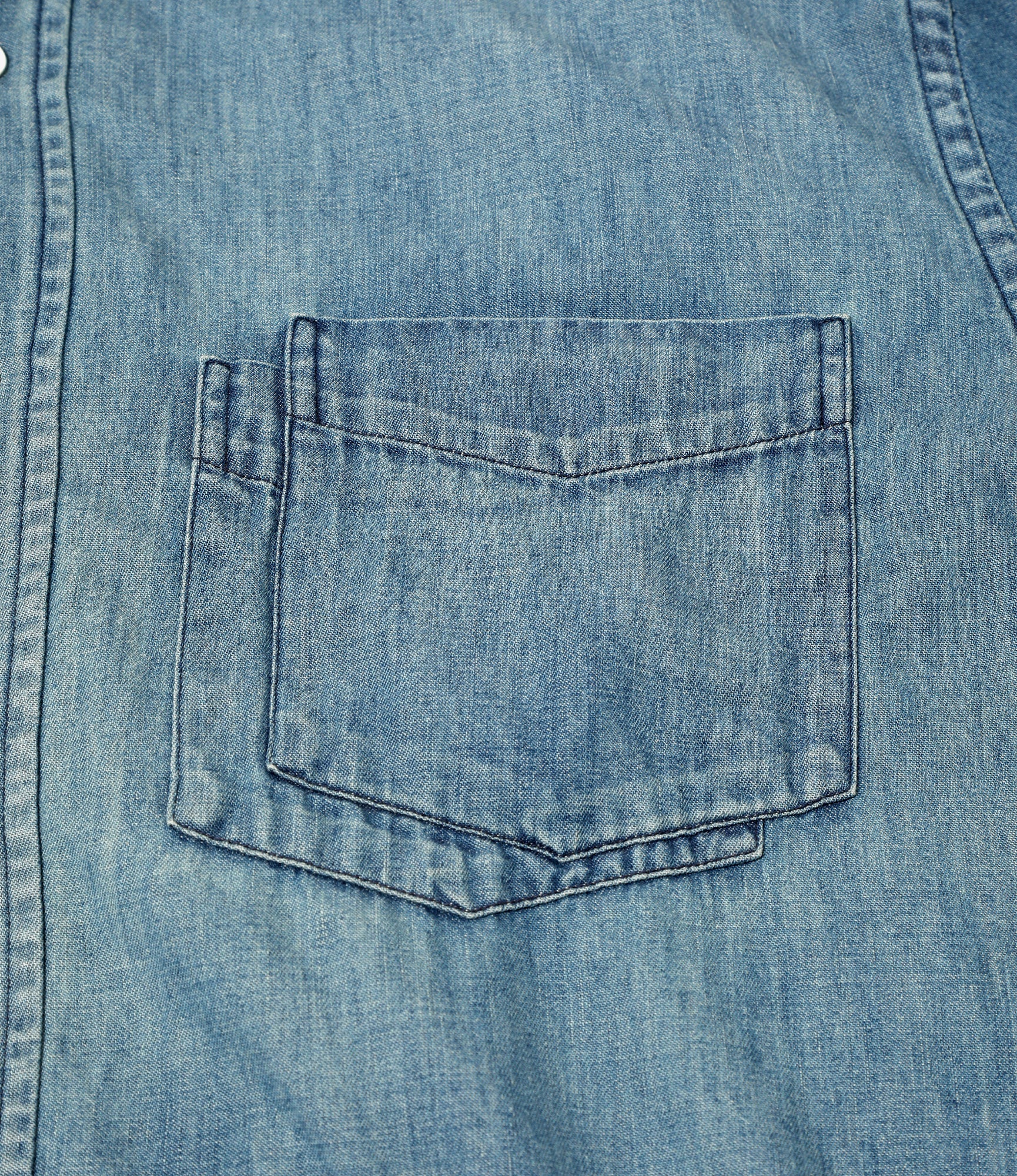 Double Collar Shirt - Blue - 6oz Denim - Image 3