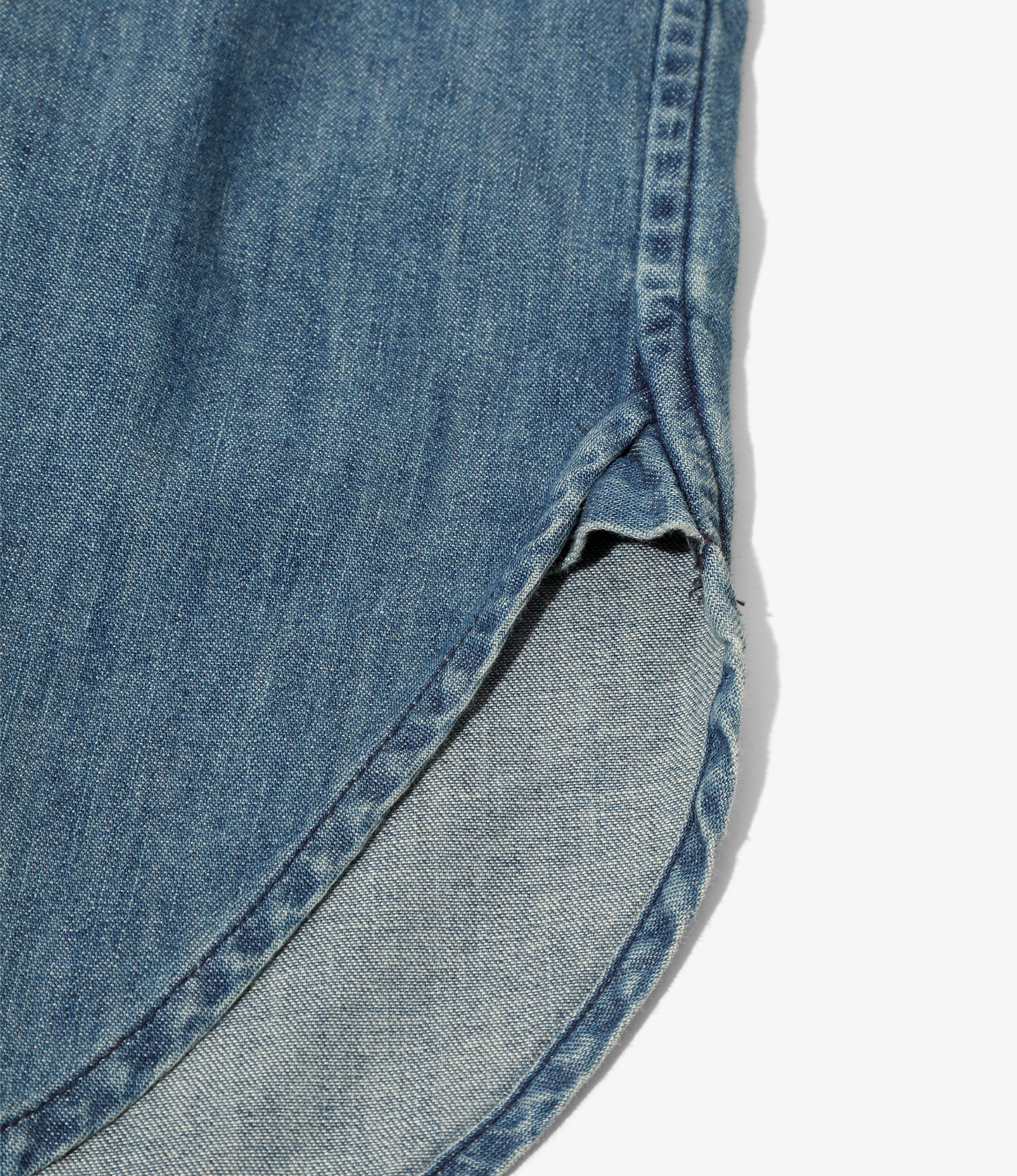 Double Collar Shirt - Blue - 6oz Denim - Image 4