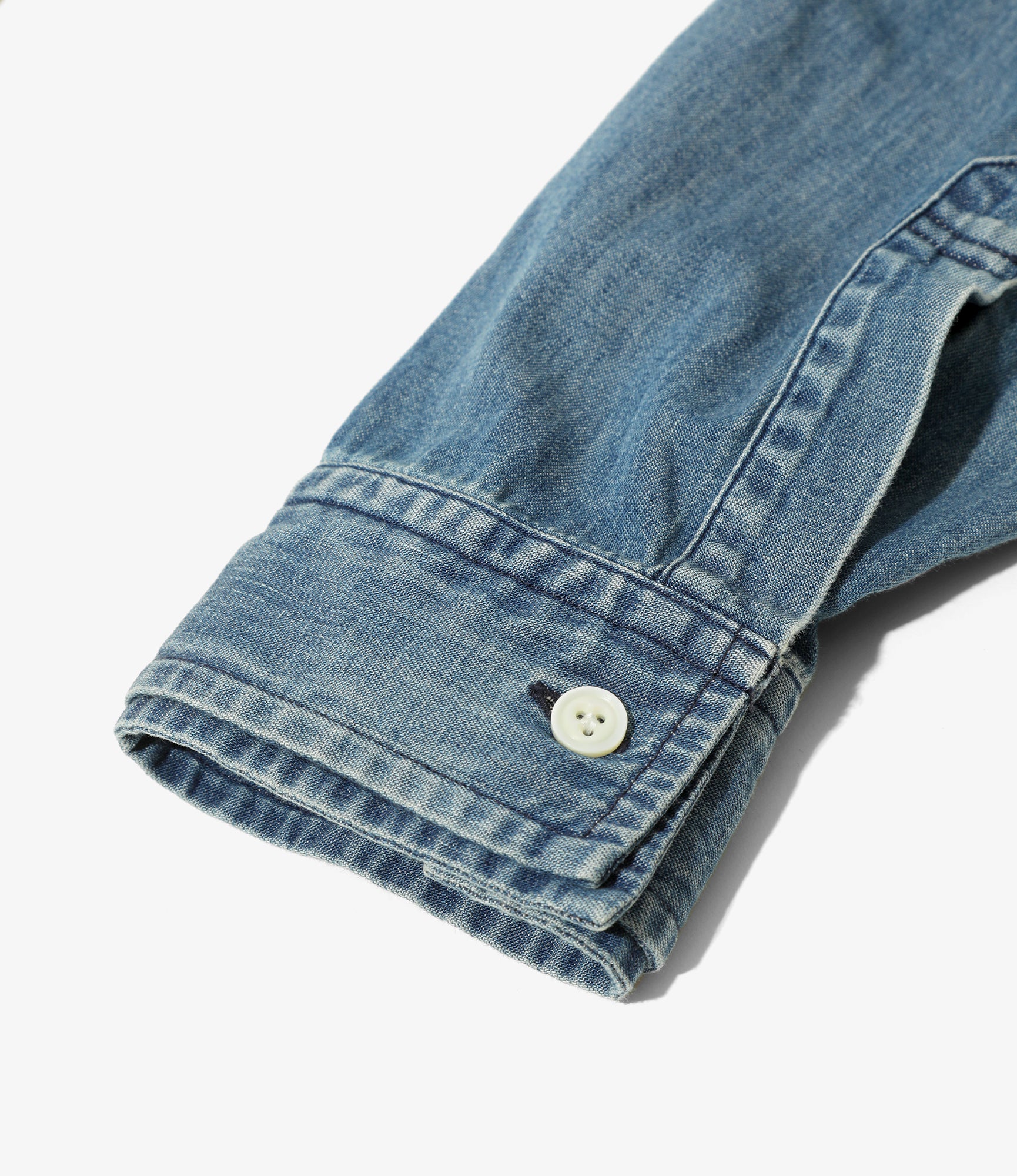 Double Collar Shirt - Blue - 6oz Denim - Image 5