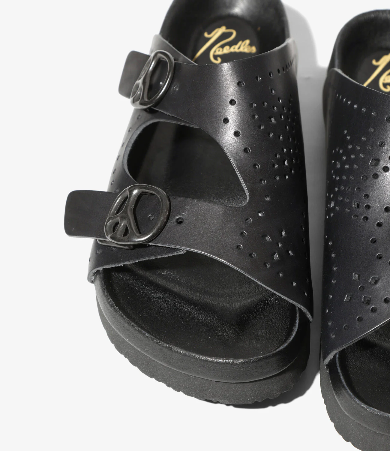 Double Strap Sandal - Black - Cowhide Lthr. - Image 2