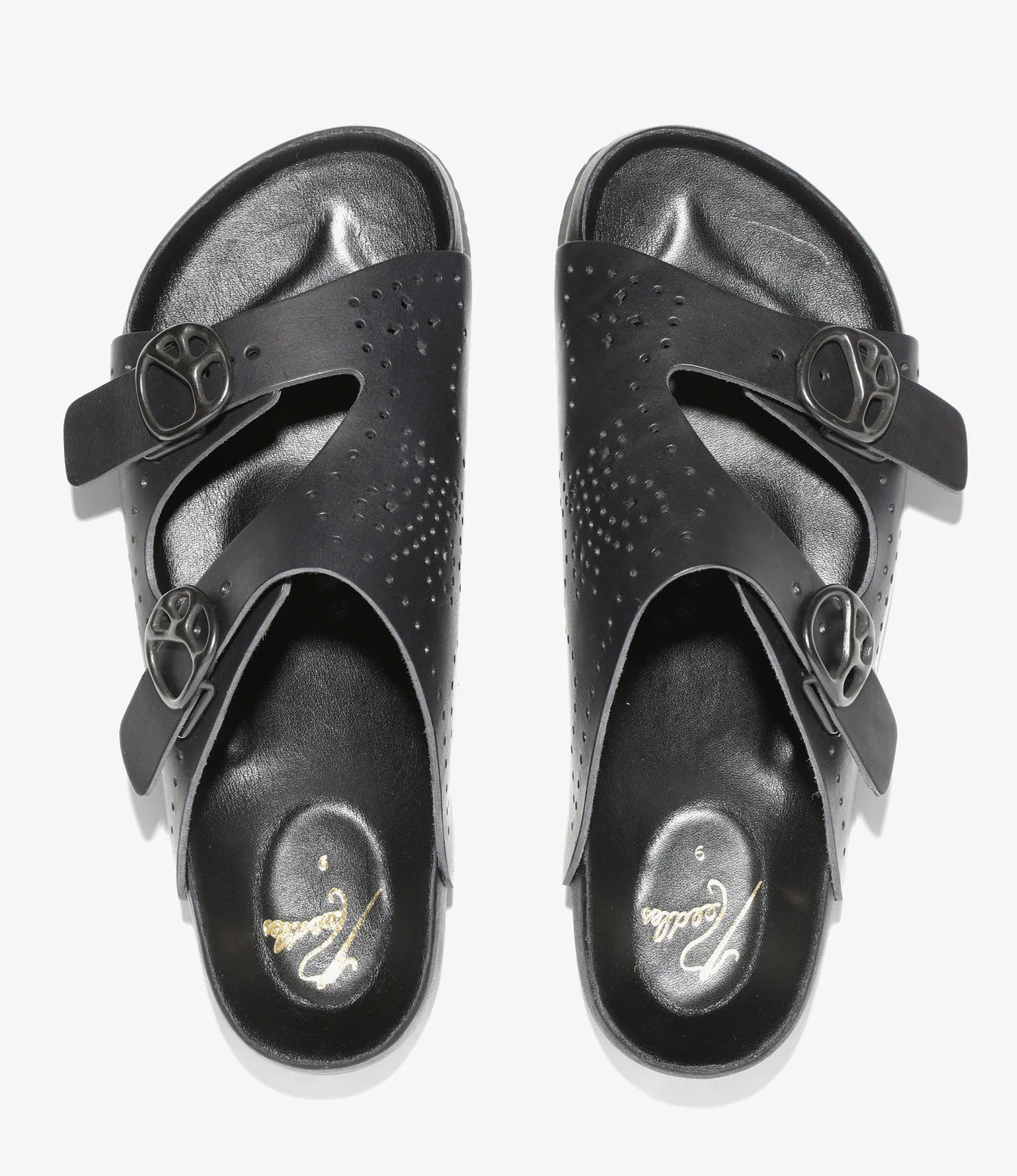 Double Strap Sandal - Black - Cowhide Lthr. - Image 4