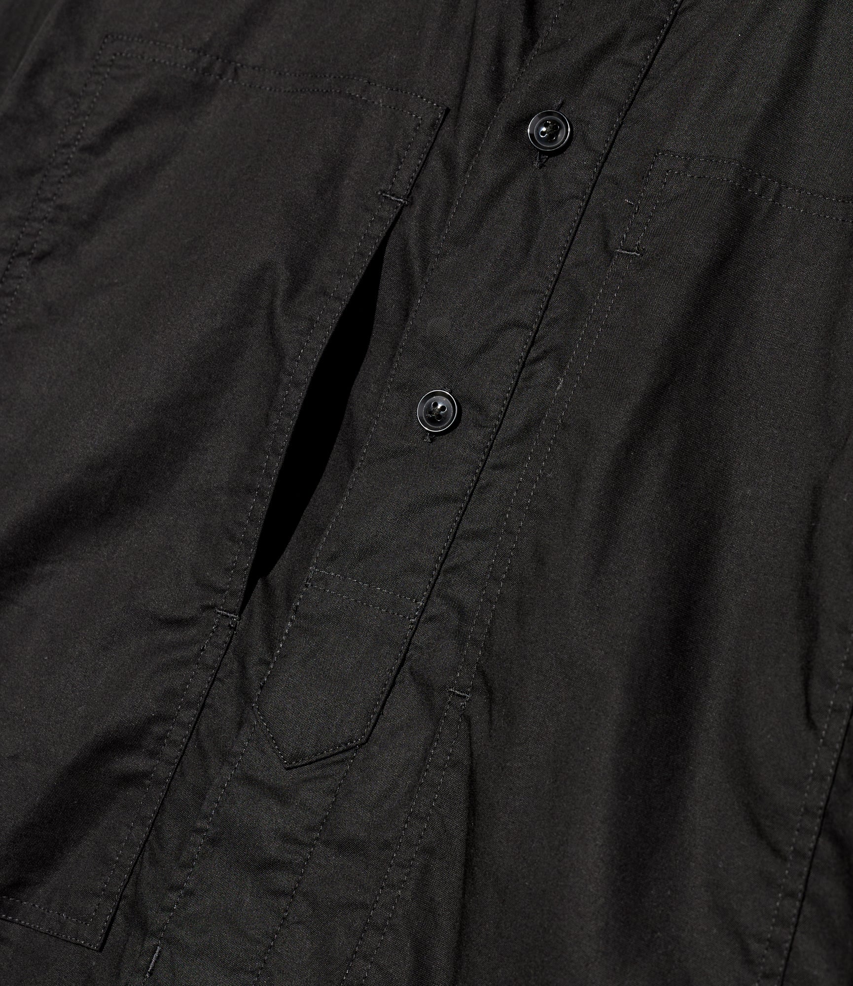 Army Shirt - Black Kona Cotton - Image 3
