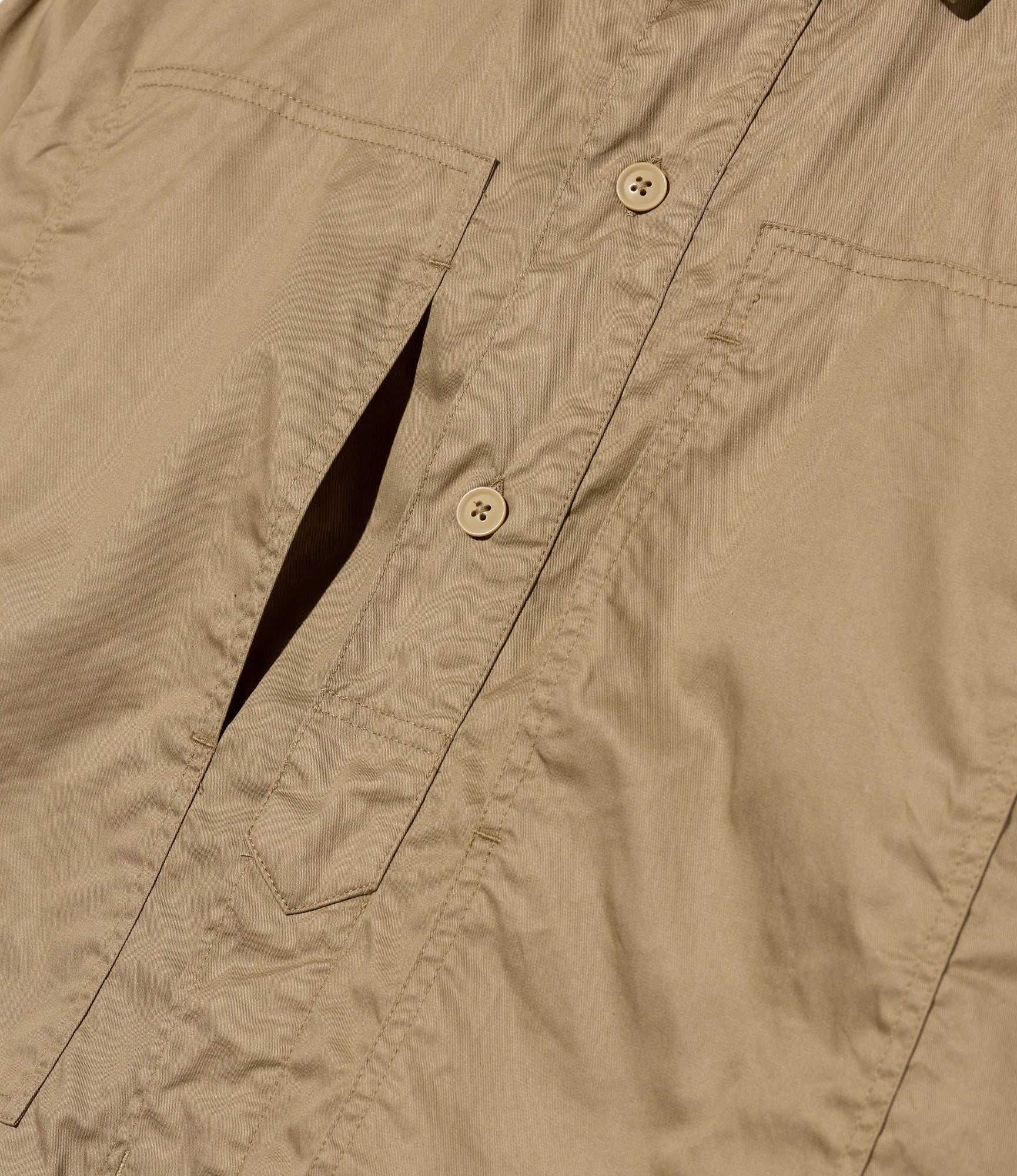 Army Shirt - Khaki High Count Twill - Image 3