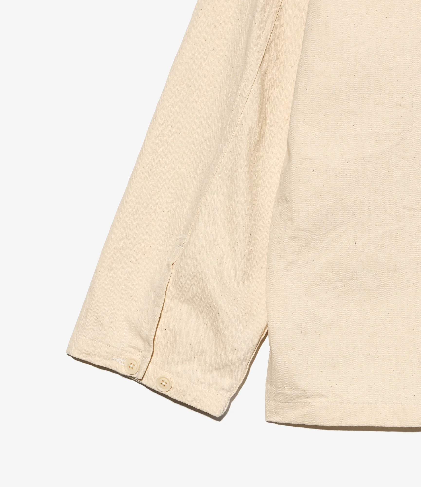 Army Shirt - Natural 7oz Cotton HB Twill - Image 5