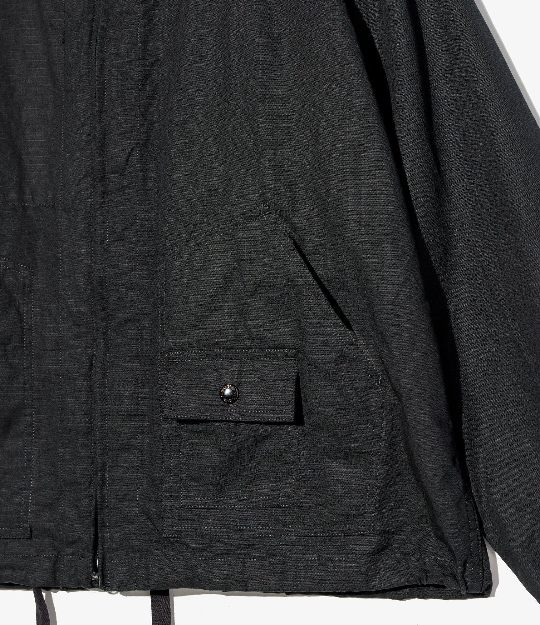 Deck Parka - Black Cotton Ripstop - Image 3