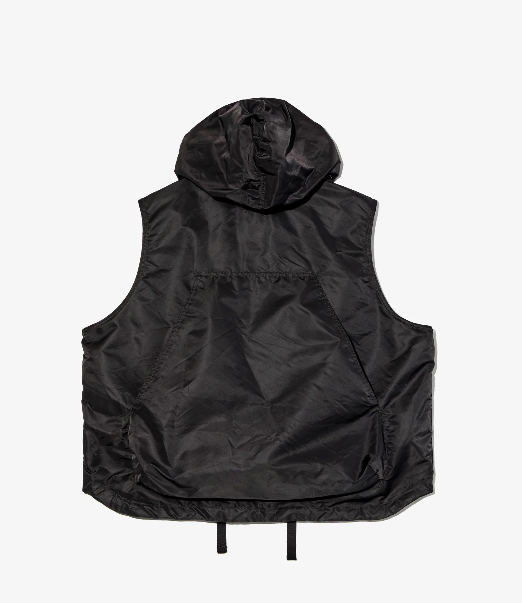 Hooded Vest - Black Flight Satin Nylon - Image 2