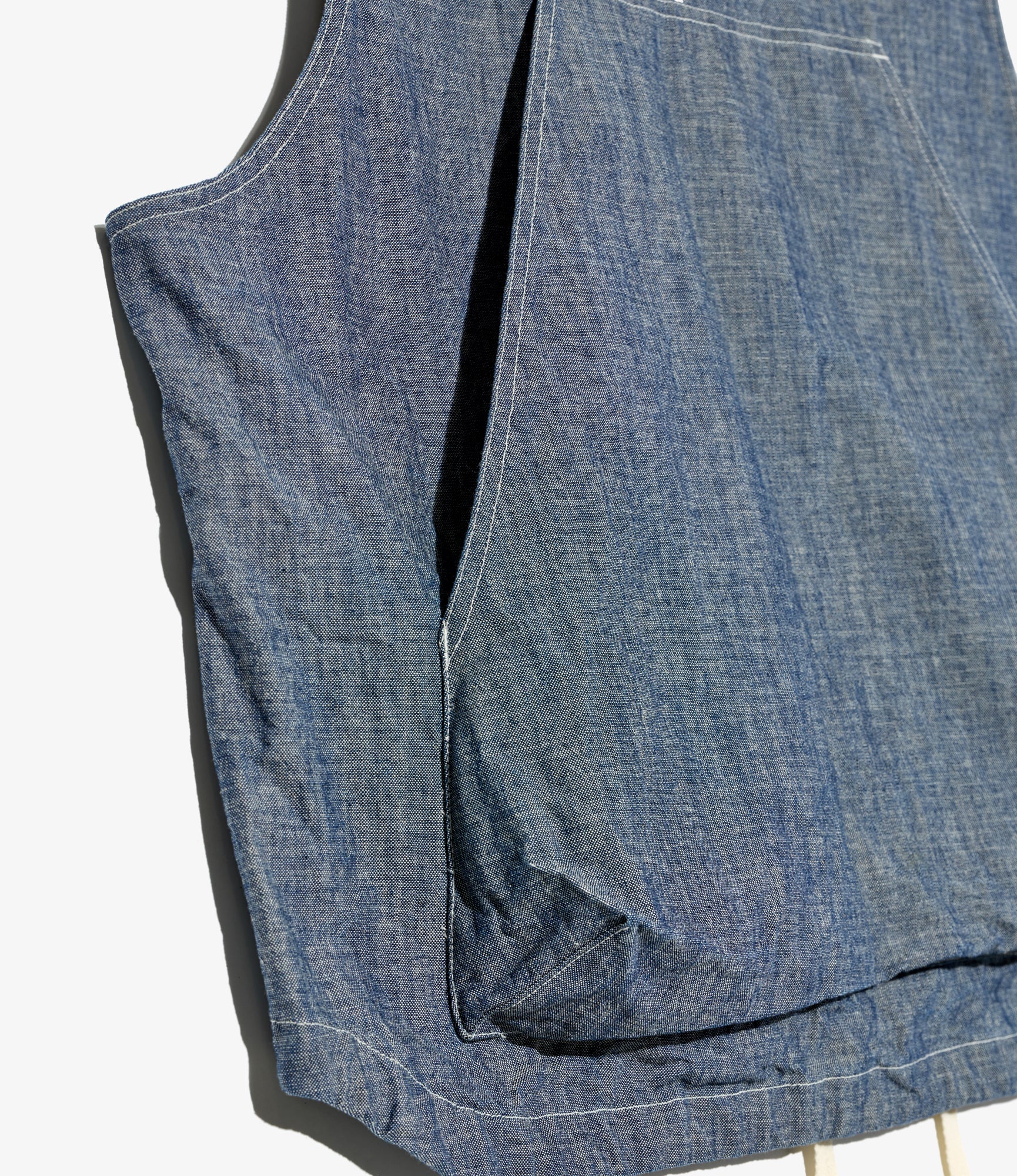 Hooded Vest - Indigo 10oz Sea Canvas - Image 4