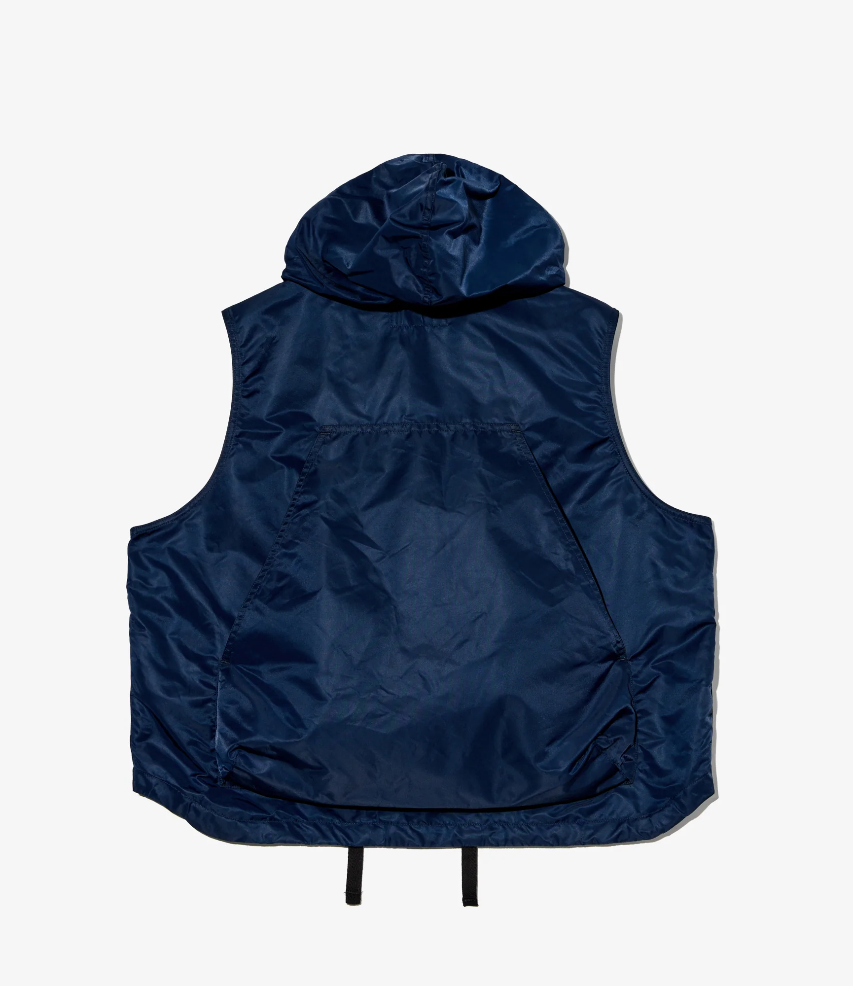 Hooded Vest - Navy Flight Satin Nylon - Image 2