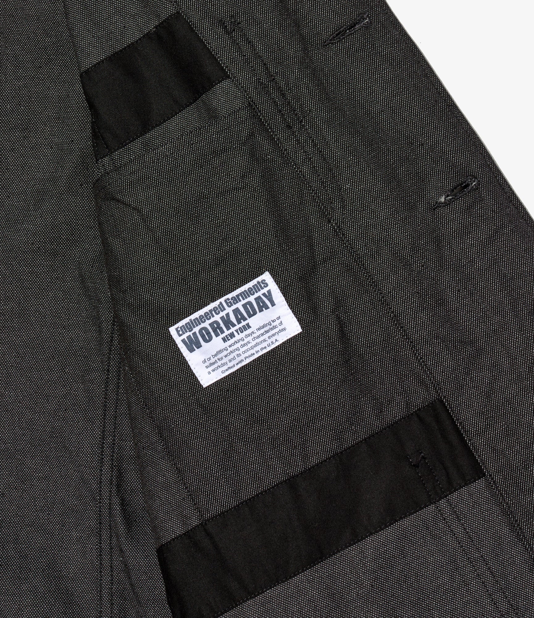 MED Blazer - Charcoal Cotton Heavy Oxford - Image 4