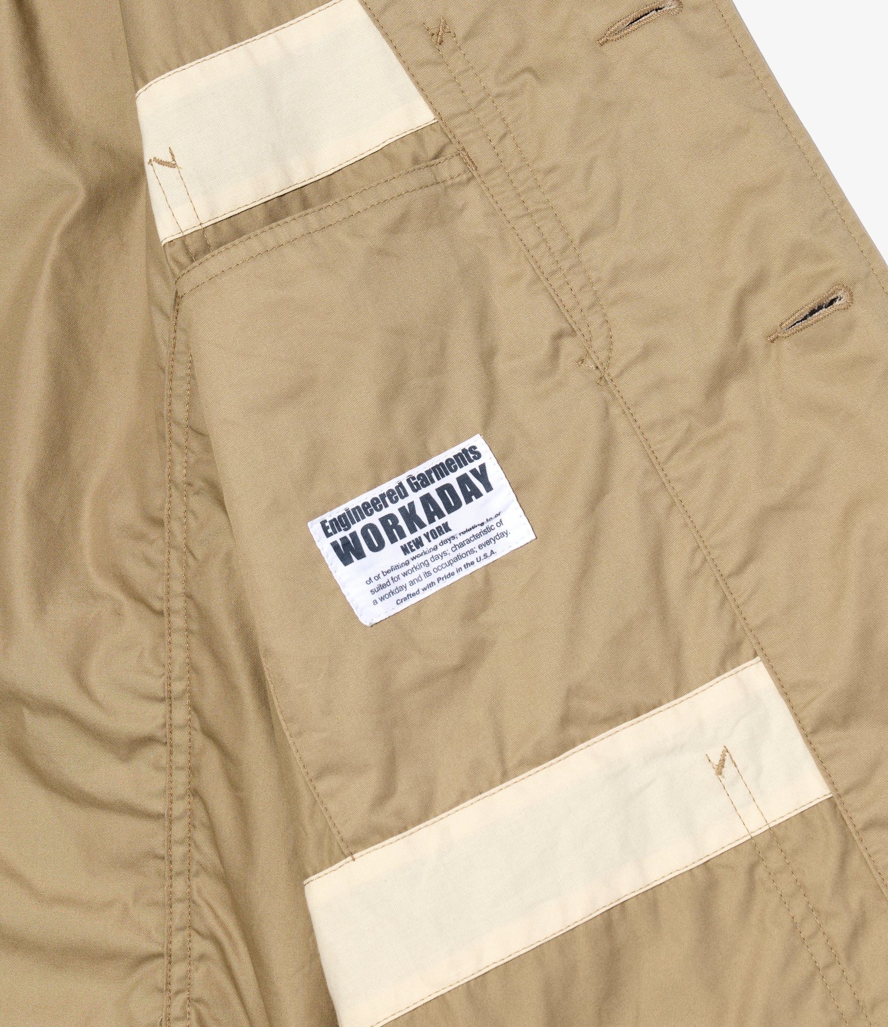 MED Blazer - Khaki Highcount Twill - Image 4