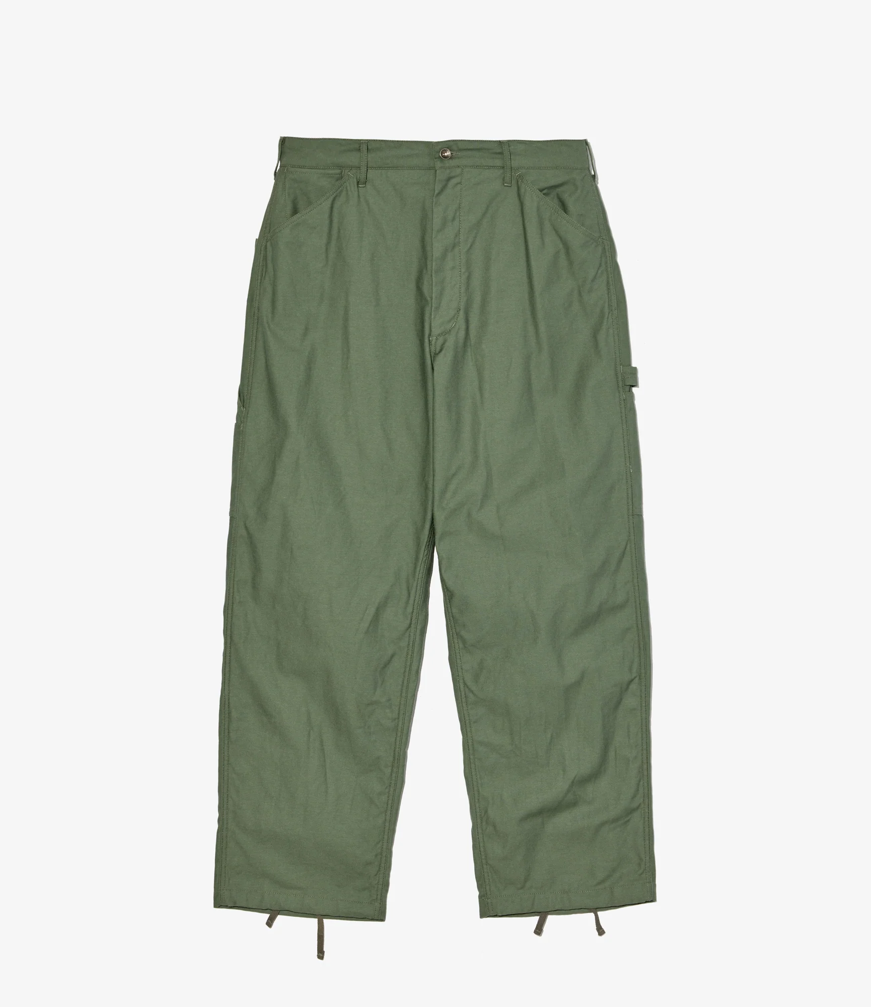 Painter Pant - Olive Cotton Reverse Sateen