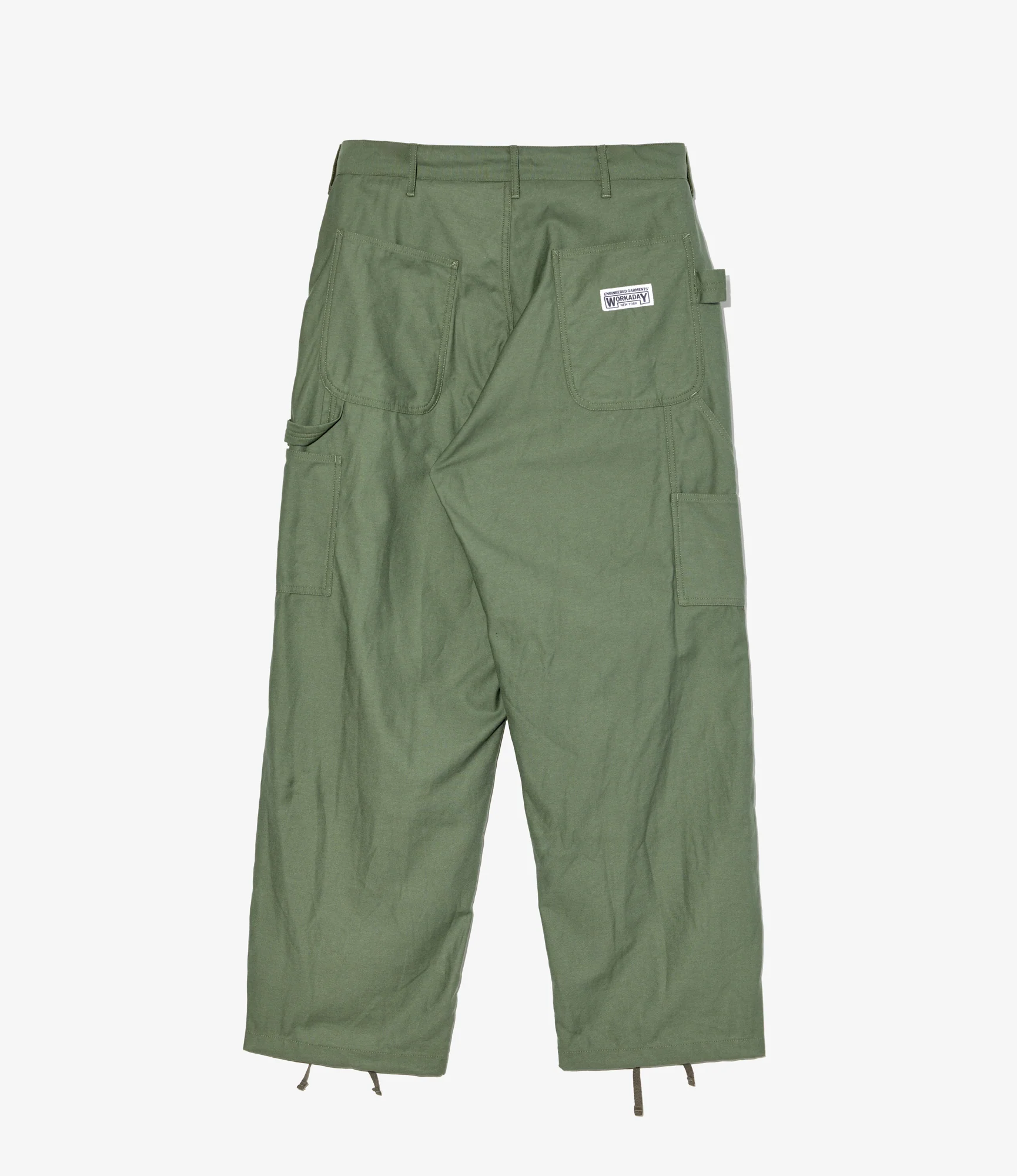 Painter Pant - Olive Cotton Reverse Sateen - Image 2