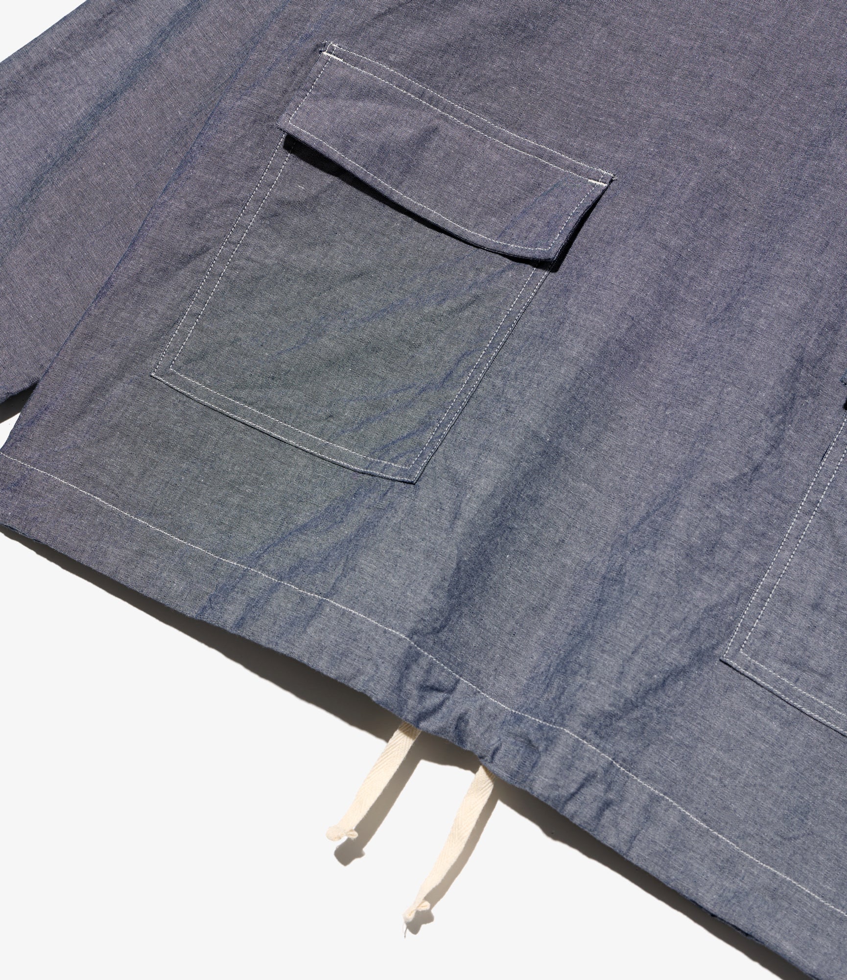 Salvage Smock - Indigo Cotton Chambray - Image 3