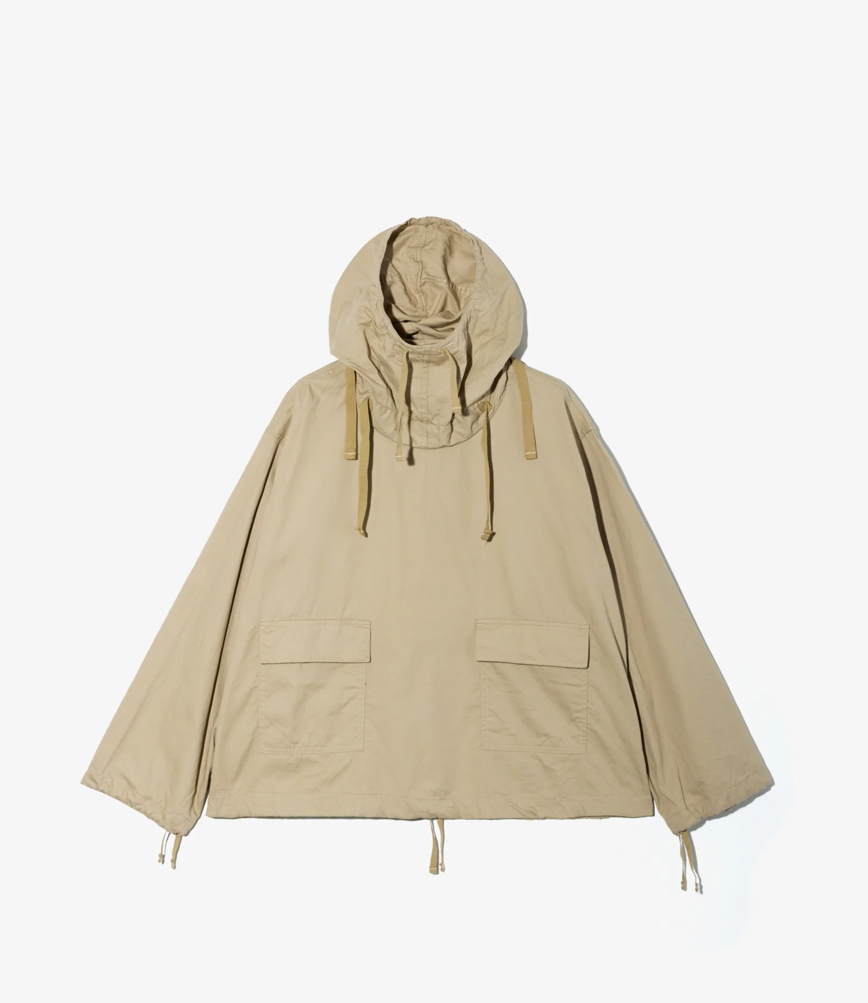 Salvage Smock - Khaki Cotton Micro Sanded Twill