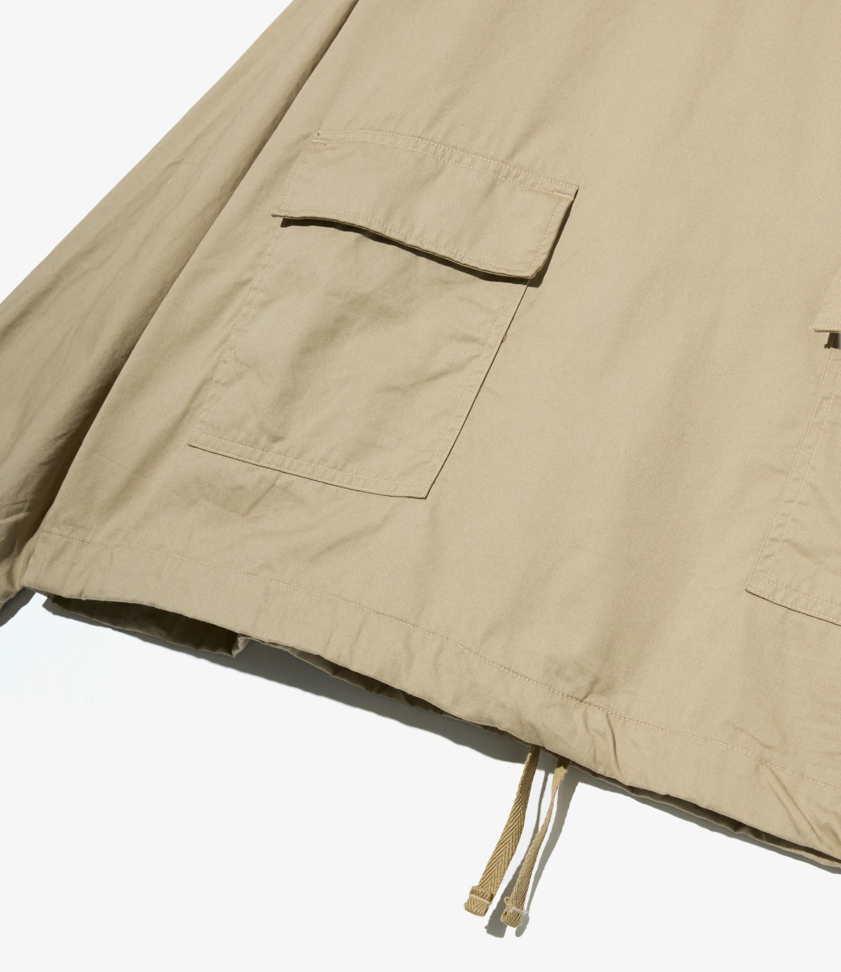 Salvage Smock - Khaki Cotton Micro Sanded Twill - Image 3