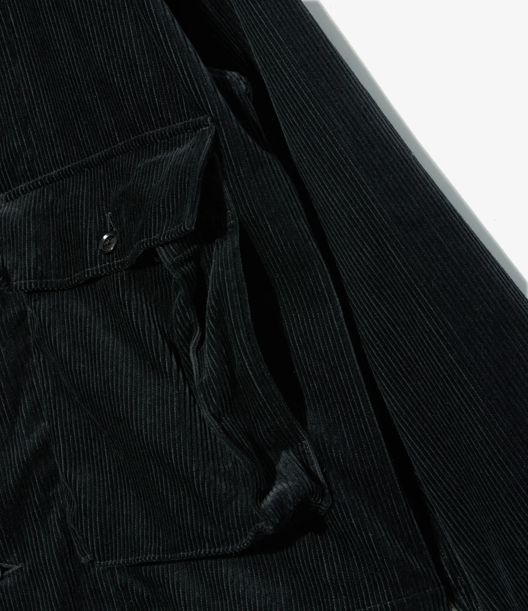 Sea Bees Jacket - Black Cotton 8W Corduroy - Image 3
