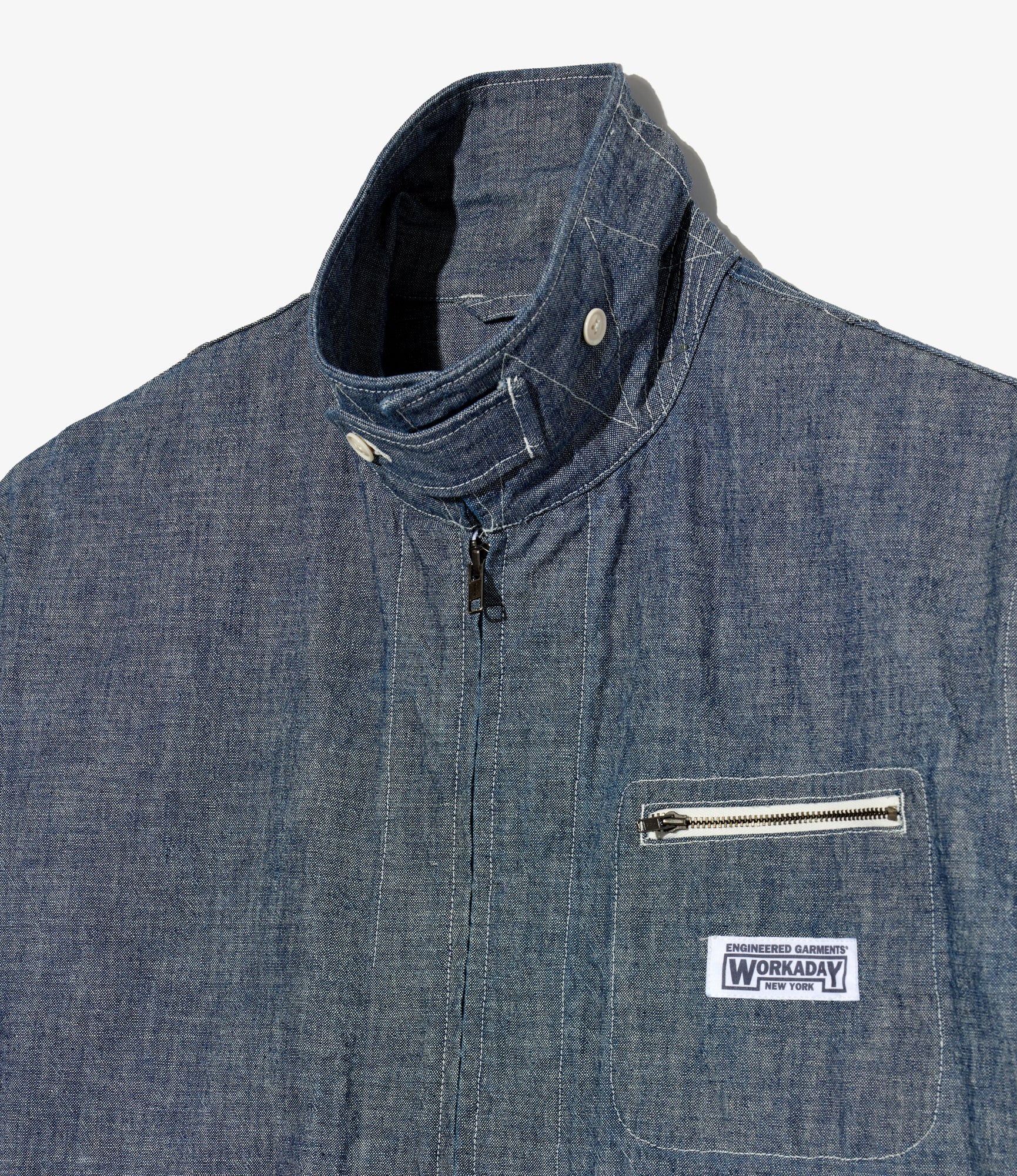 Short Jacket - Indigo 10oz Sea Canvas - Image 3