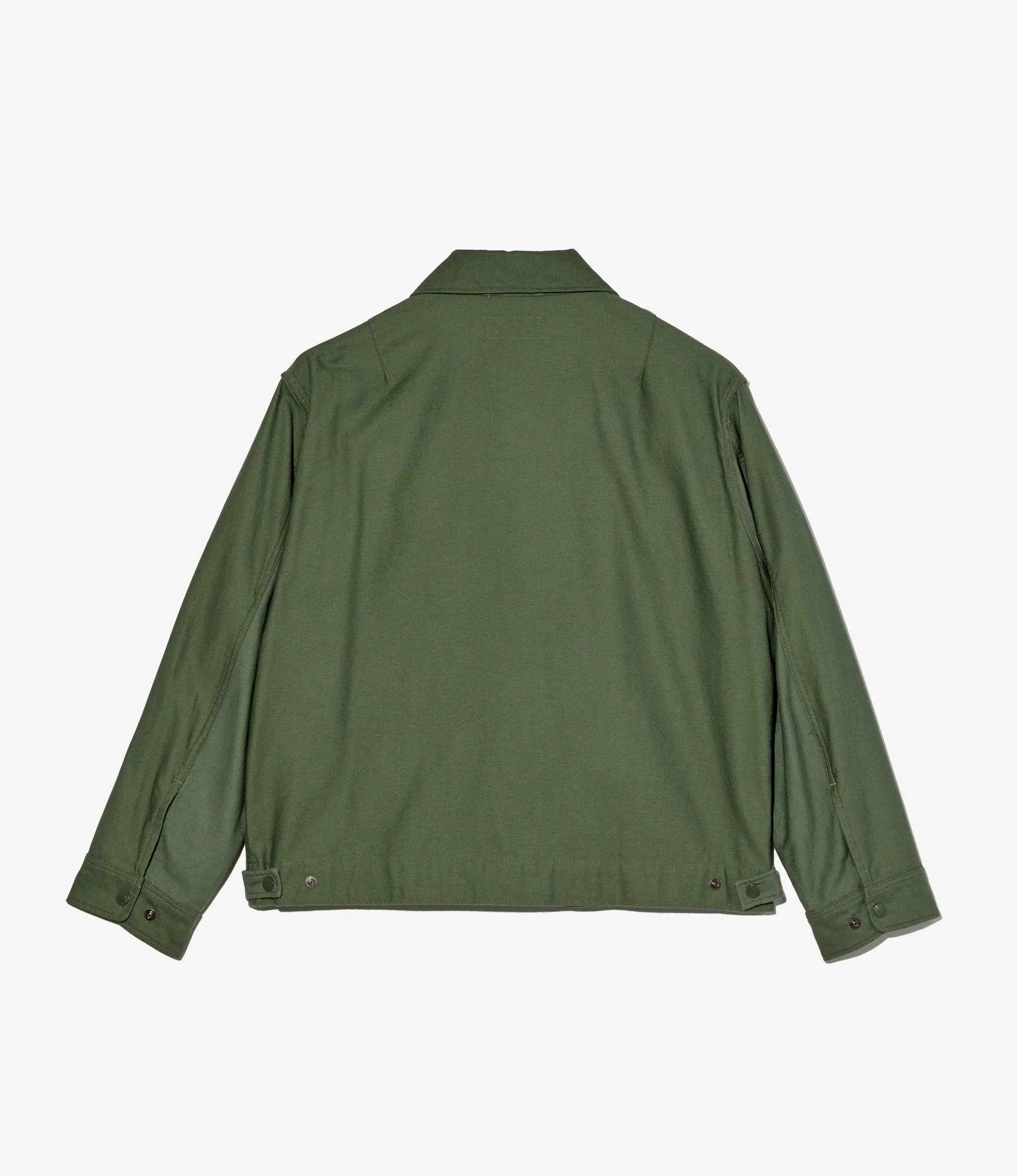 Short Jacket - Olive Cotton Reverse Sateen - Image 2
