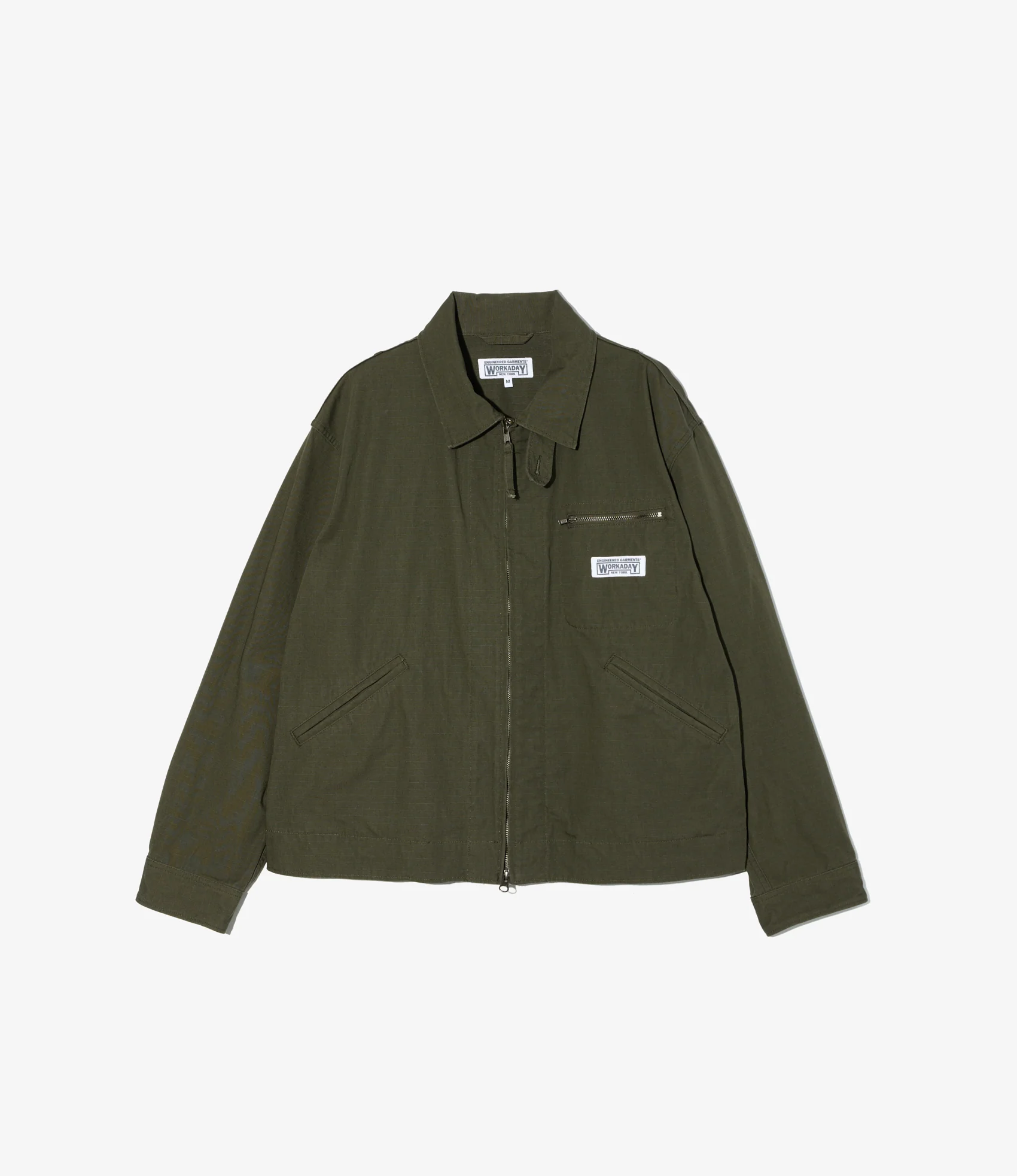 Short Jacket - Olive Heavyweight Cotton Ripstop