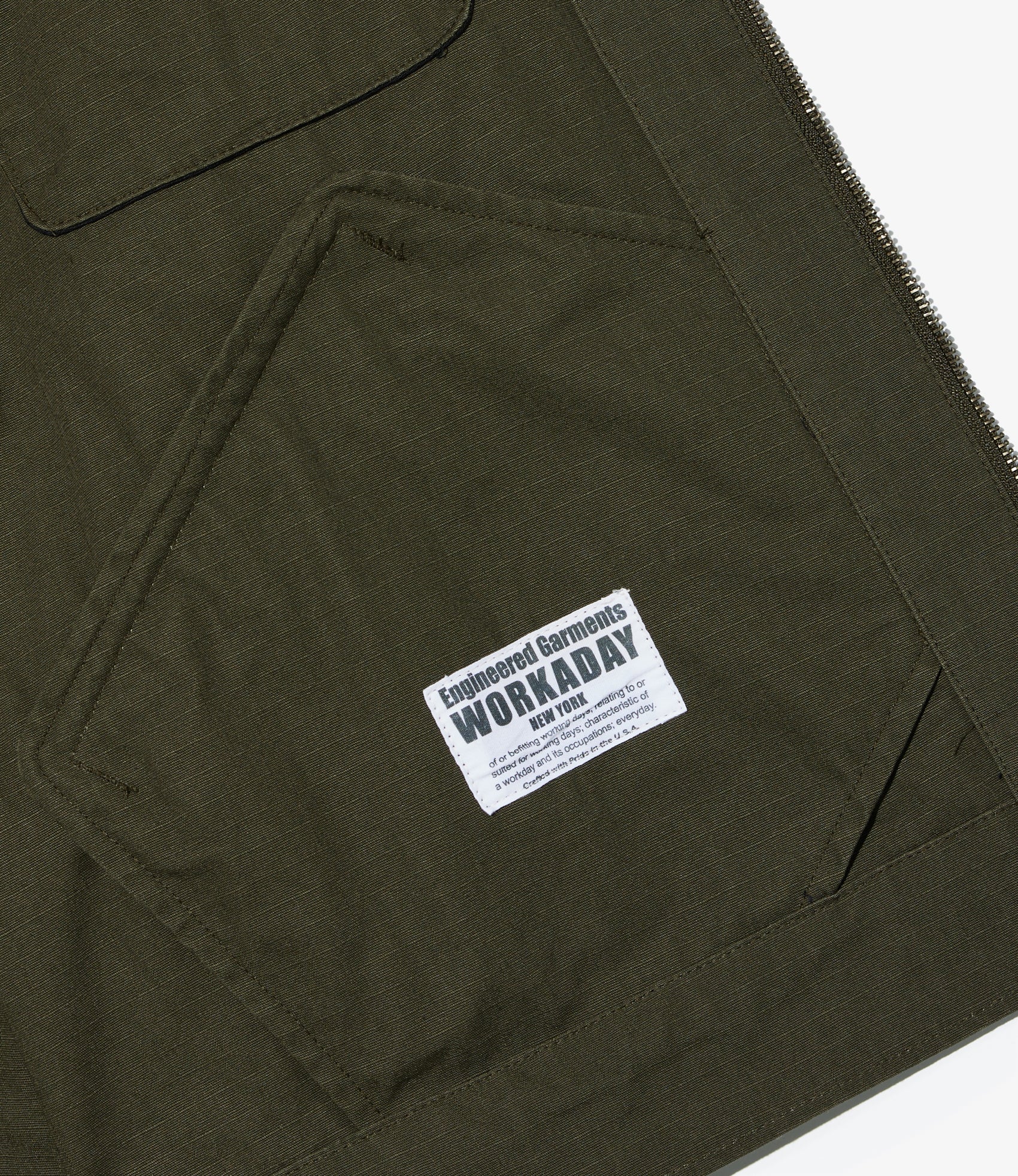 Short Jacket - Olive Heavyweight Cotton Ripstop - Image 4