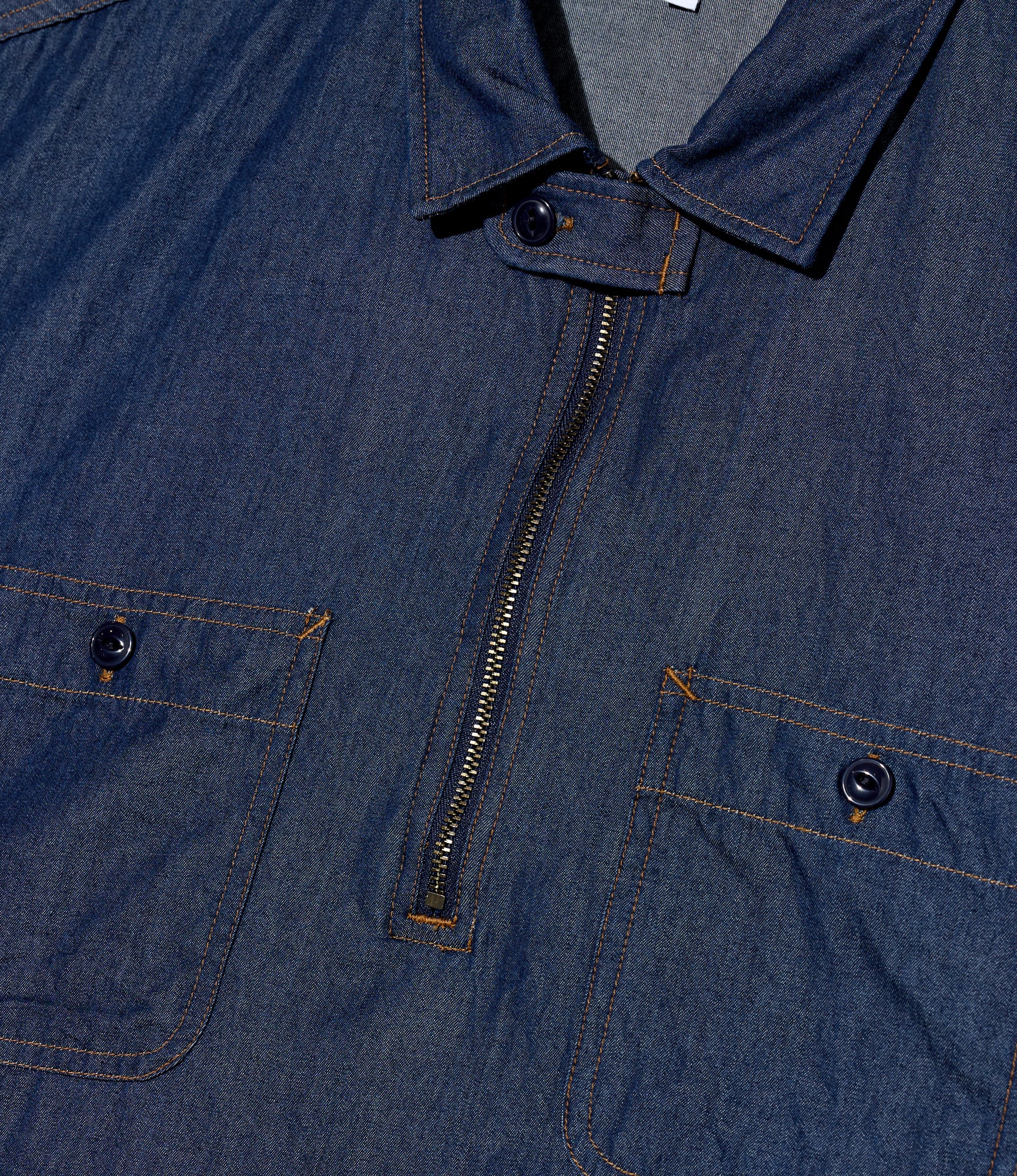 Spinnaker Shirt - Indigo 4.5oz Denim Shirting - Image 3