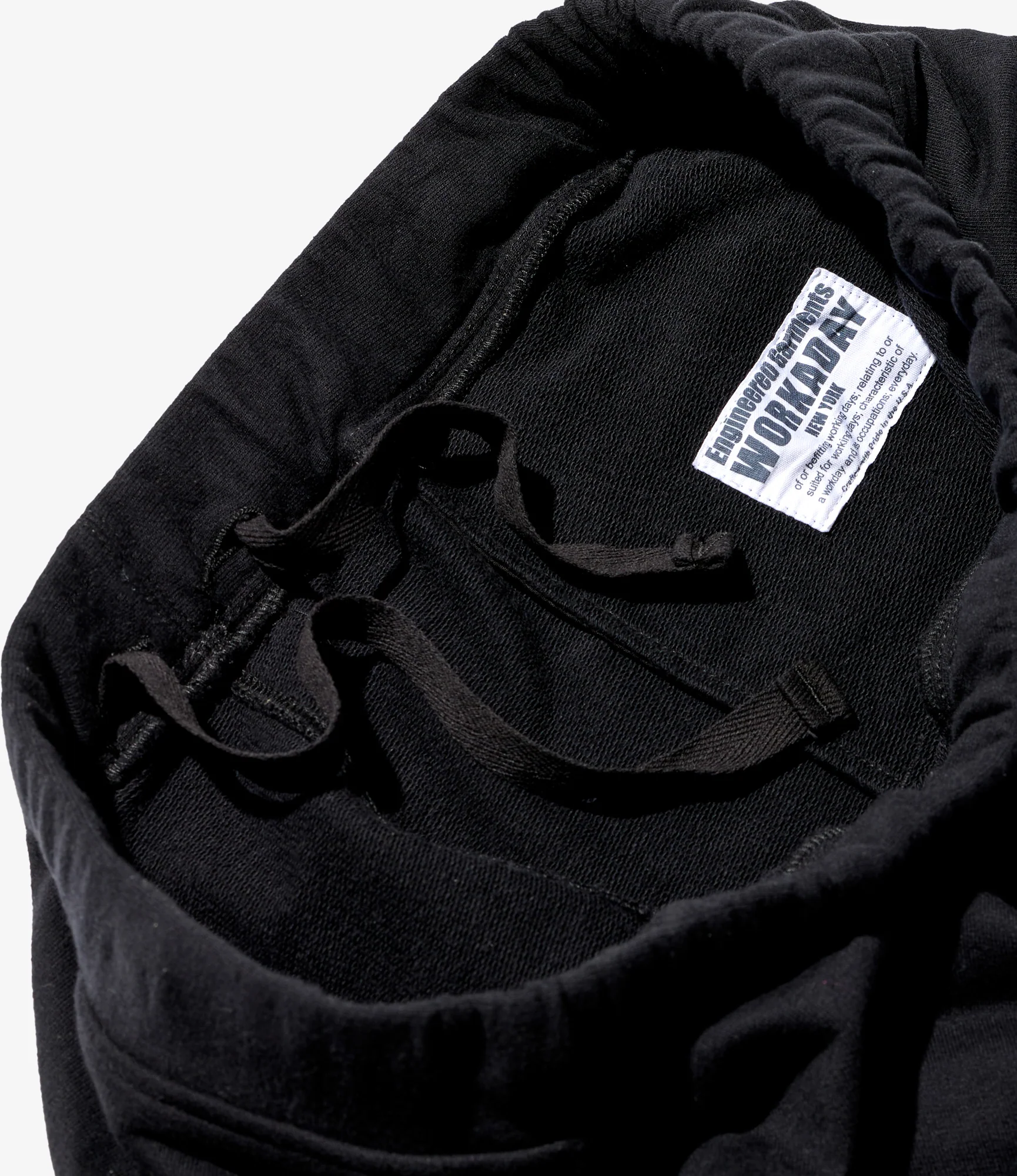 Sweat Short - Black Cotton French Terry - Image 4