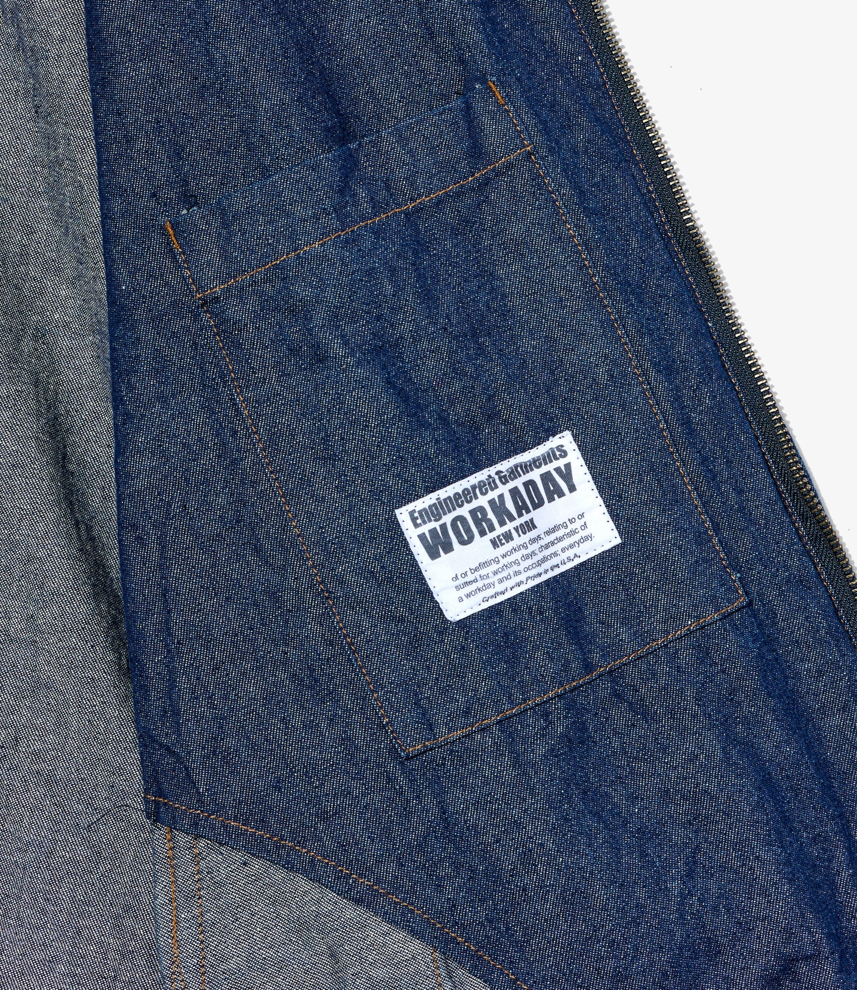USNA Jacket - Indigo Industrial 8oz Denim - Image 4