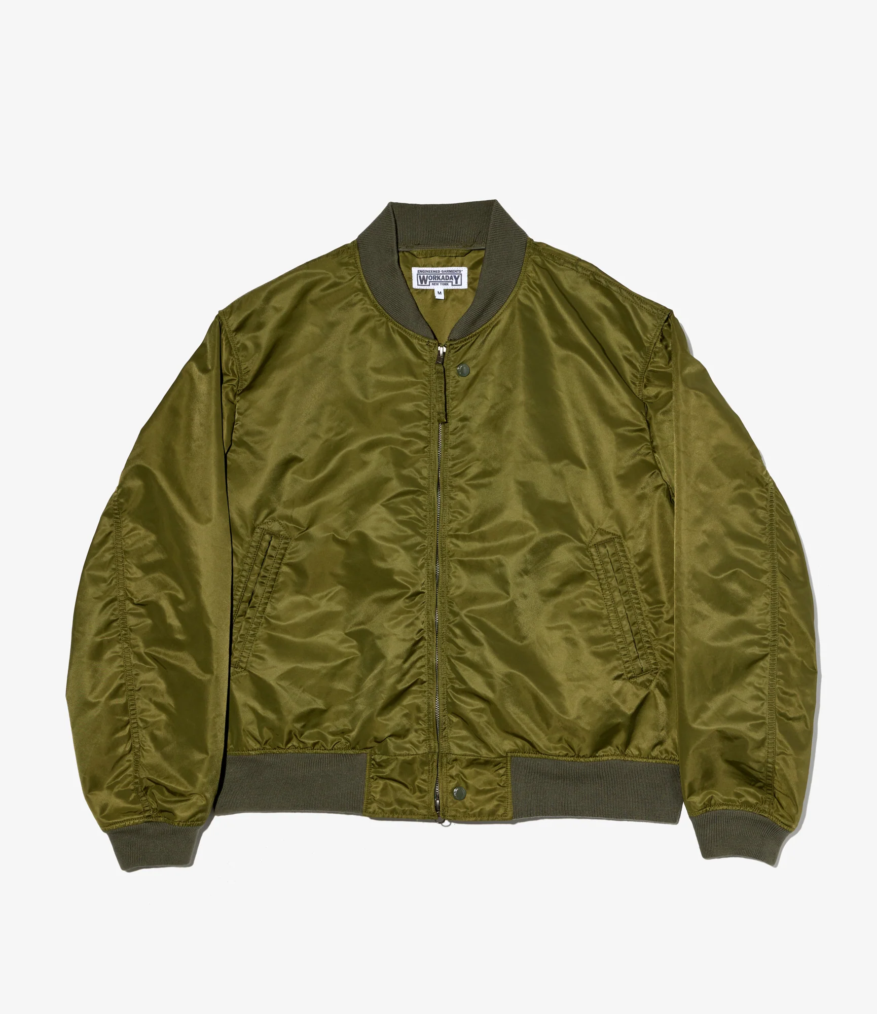 USNA Jacket - Olive Flight Satin Nylon