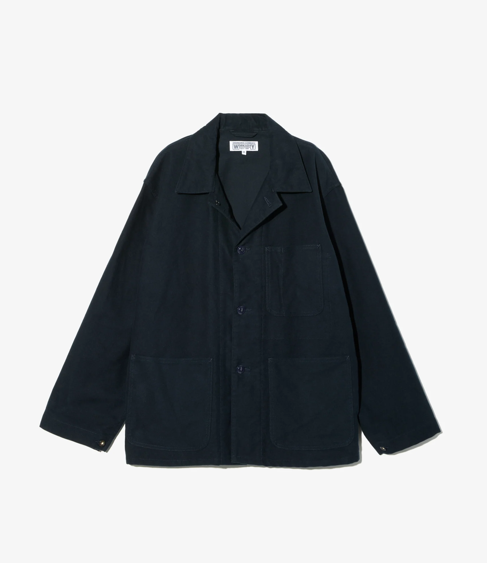 Utility Jacket - Dk. Navy Cotton Moleskin