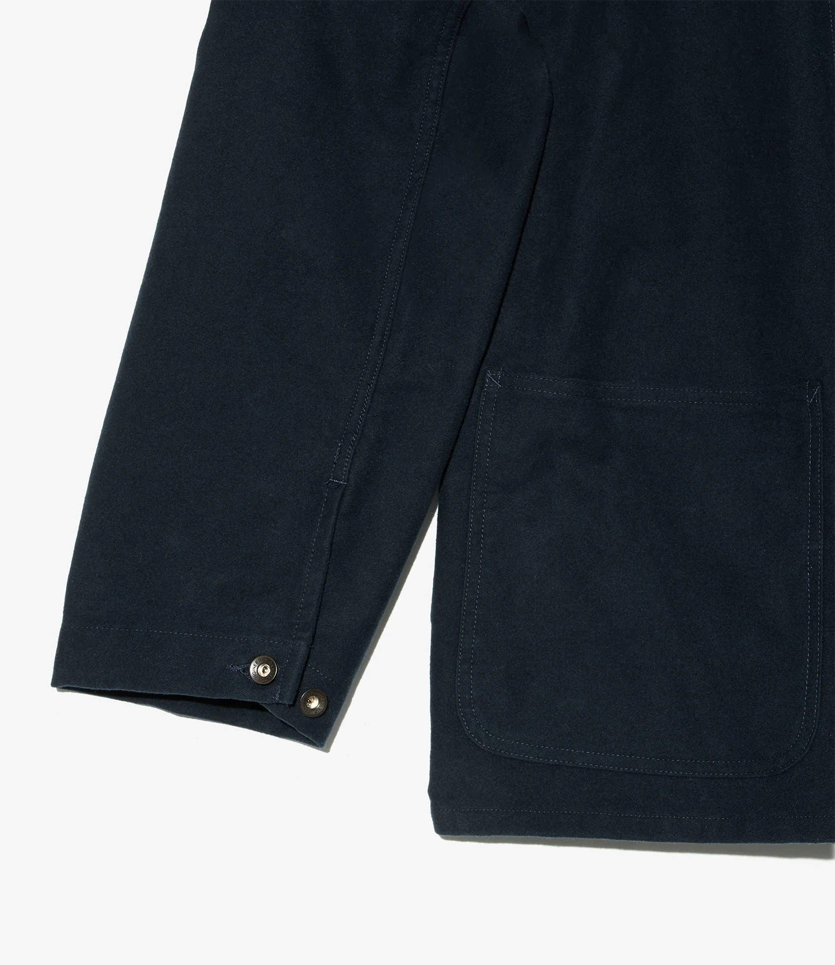 Utility Jacket - Dk. Navy Cotton Moleskin - Image 4